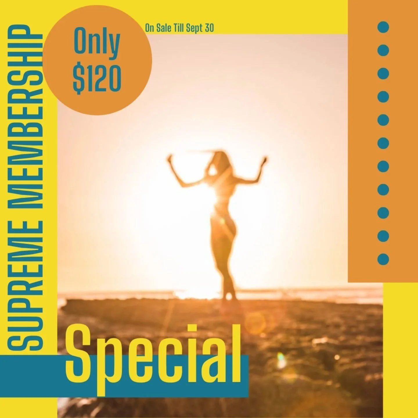 🔥 Supreme Membership Sale! 🔥

Now through the end of the month, enjoy unlimited access to:
✨ Cocoon Wellness Pod
☀️ UV Tanning
🌫️ Mystic Spray Tan
💡 Red Light Therapy

Your all-in-one pass to glow, relax, and recharge. Don&rsquo;t miss out! ✨