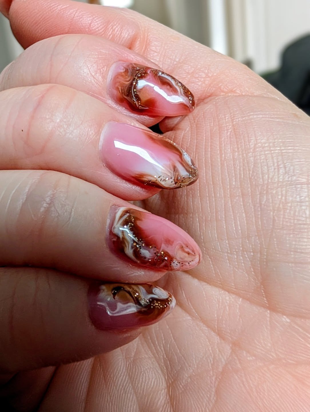 Blooming Gel Neutrals 
.
.
#gelnails #barrienails #barrienailsalon #nailtechlife #nailsart