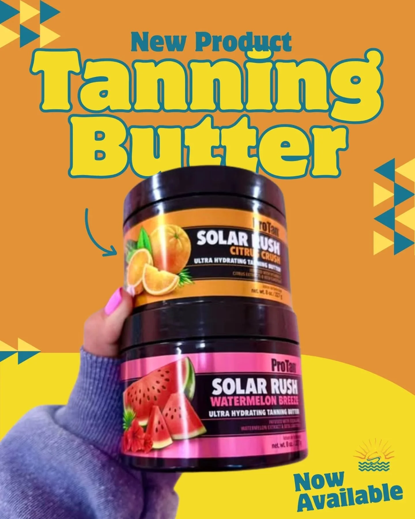 Tan faster. Glow harder. ✨

Solar Rush Tanning Butter is your new tanning-day essential. Ultra-hydrating, skin-loving, and made to help you achieve that sun-kissed look you've been dreaming about.
.
.
#tanningsalon #tanningbutter #tanningbed #tanneds