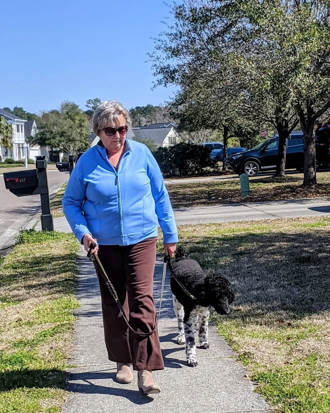 Louis and Bev Heel Walking