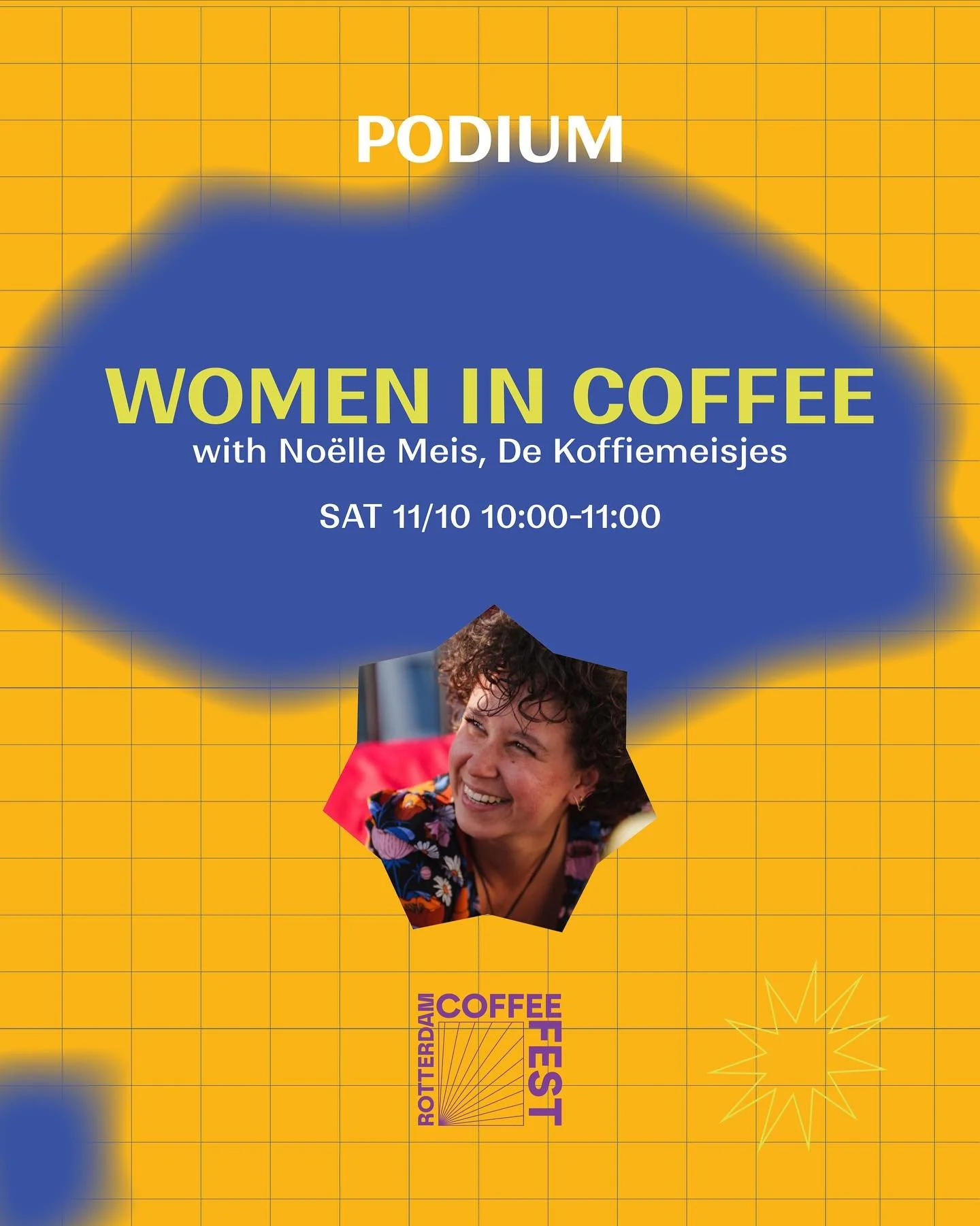 Podium: Women in Coffee with @_noellee of @dekoffiemeisjes on Saturday 10:00-11:00

Rotterdam Coffee Festival will be opened by No&euml;lle, barista and trainer at Dagger Coffee in Utrecht and 1/3 of the female trio @dekoffiemeisjes. In her talk, she