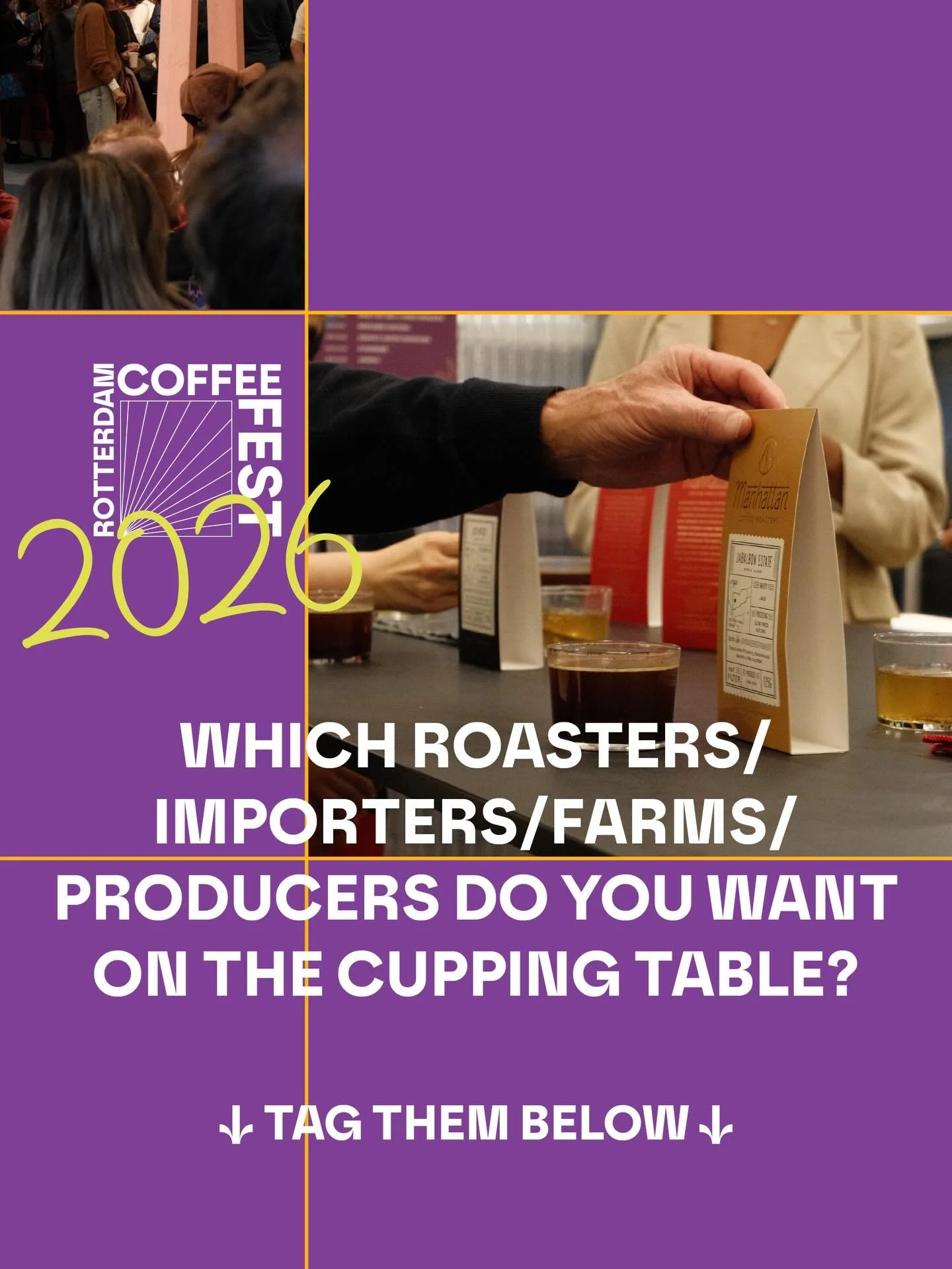 Who should be on the lineup of cupping sessions at the next edition of Rotterdam Coffee Fest? Tag them in the comments below ⬇️

More info about the next festival coming soon! Stay tuned
