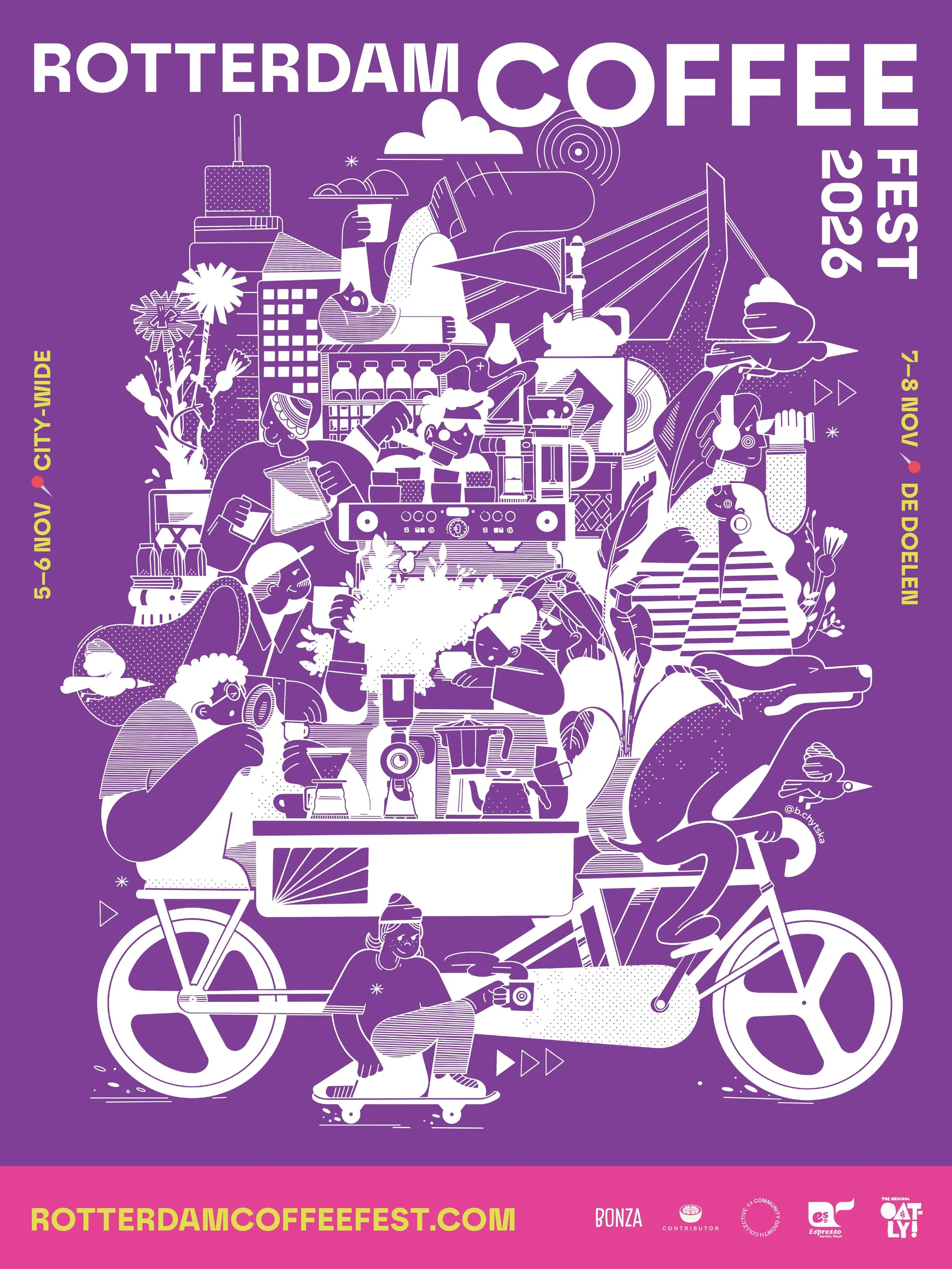 Are you ready for Rotterdam&rsquo;s biggest coffee weekend? 

Whether you&rsquo;re a coffee pro, nerd, enthusiast, or simply curious, this festival is for you. 

Our program is full of events across the week, and there&rsquo;s something for everyone.