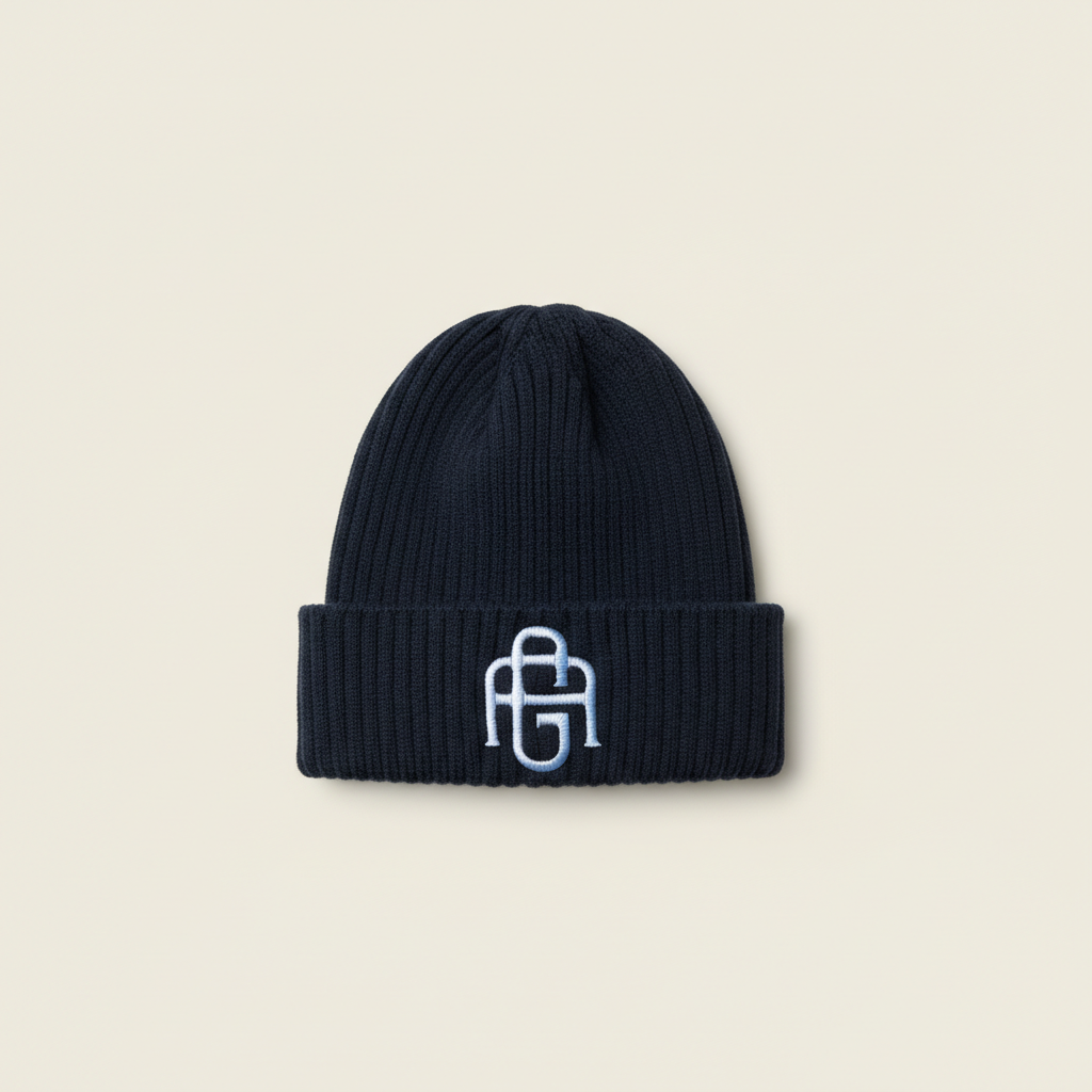 Avant-Garde Cotton Knit Beanie
