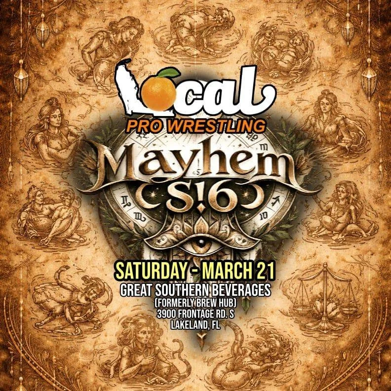 Mayhem poster for March 21st