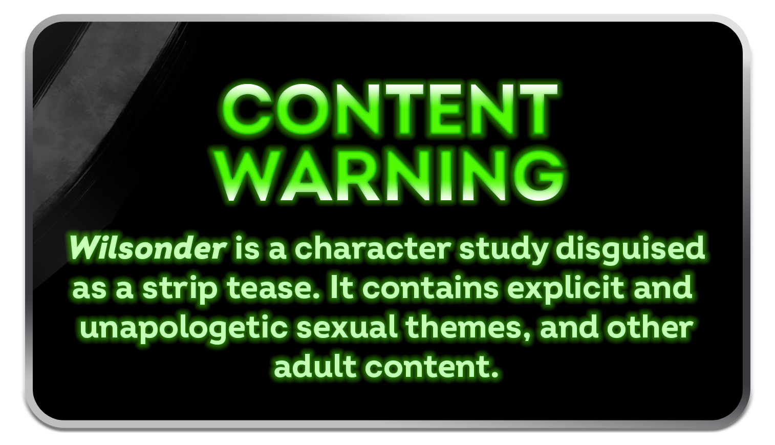 Call to Action Explicit Content Warning for Wilsonder The Sixtieth Floor by Isobel DeLassere novel