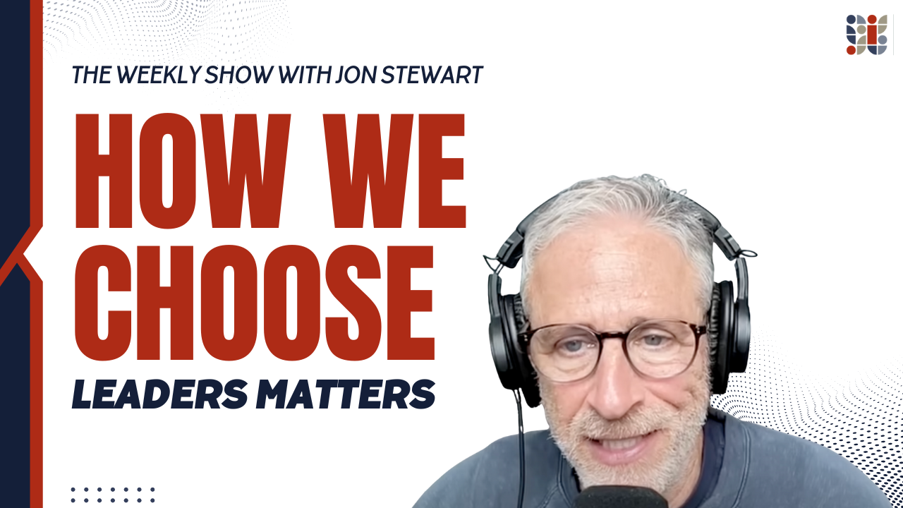 Can we fix American politics? Jon Stewart discusses what's wrong & we have a solution.