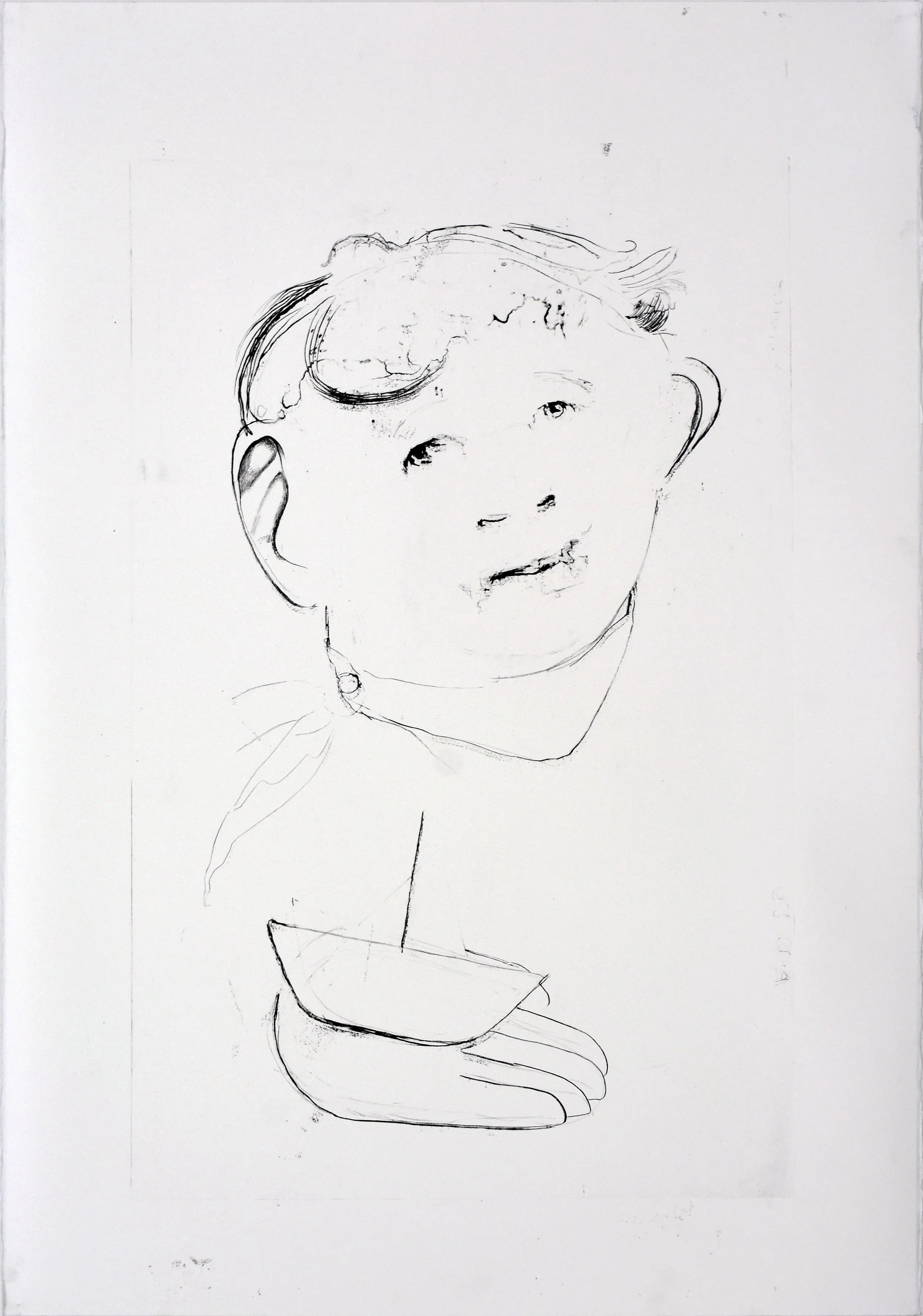 My Dim and Fitful Son (1/5) (2020), waterless lithograph on printer's paper, 97 × 71 cm