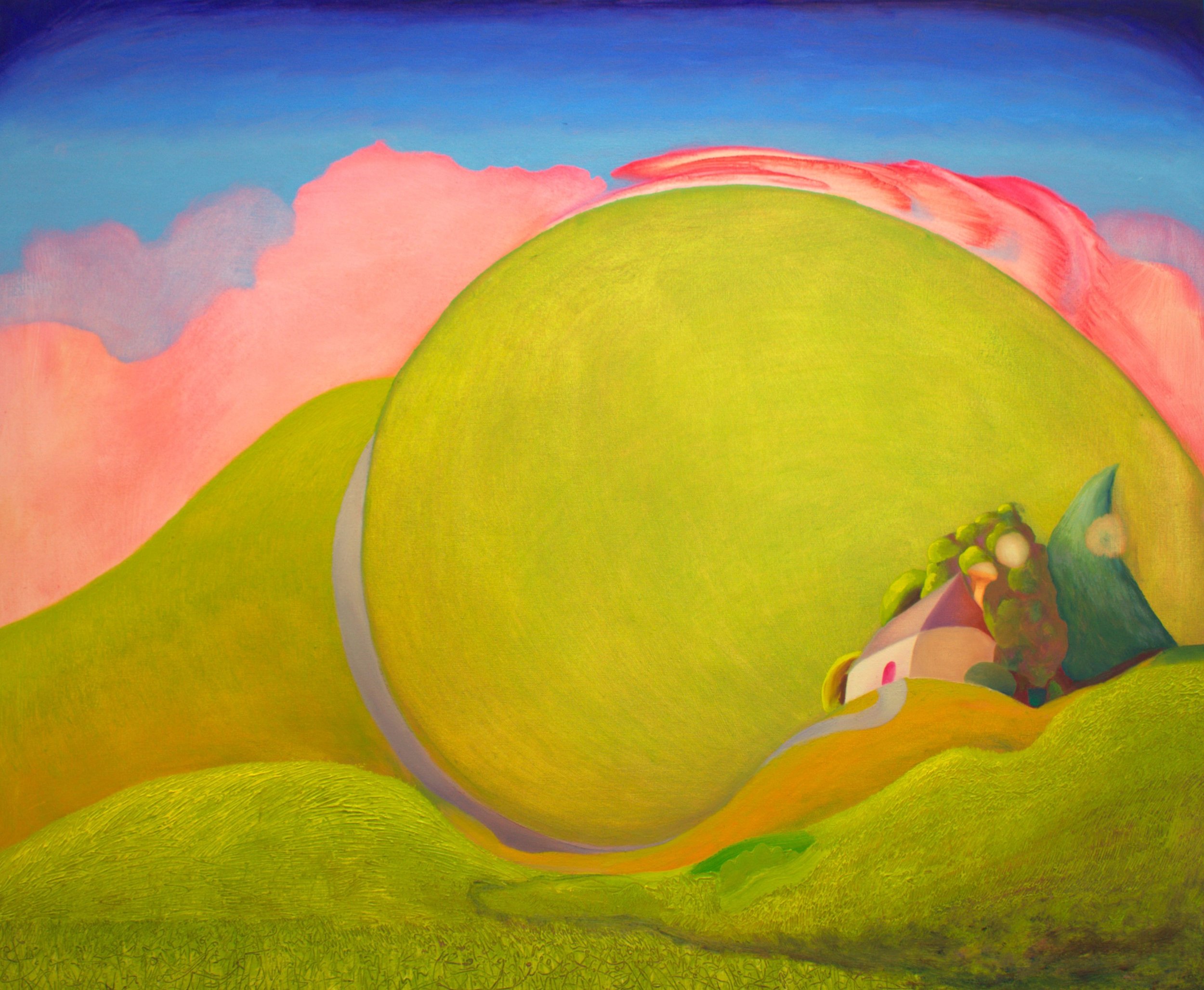 Cnoc Thòine (Arse Hill) (2025), oil on canvas, 91 x 75cm