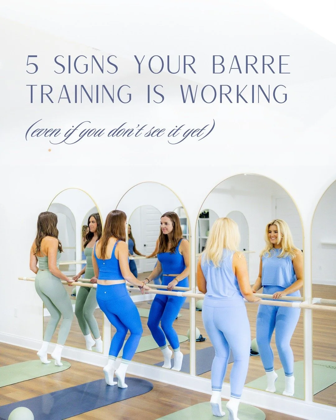 Your barre progress isn&rsquo;t always visible! If you&rsquo;re shaking, holding longer, and feeling more balanced, it's working, and the toning will follow!