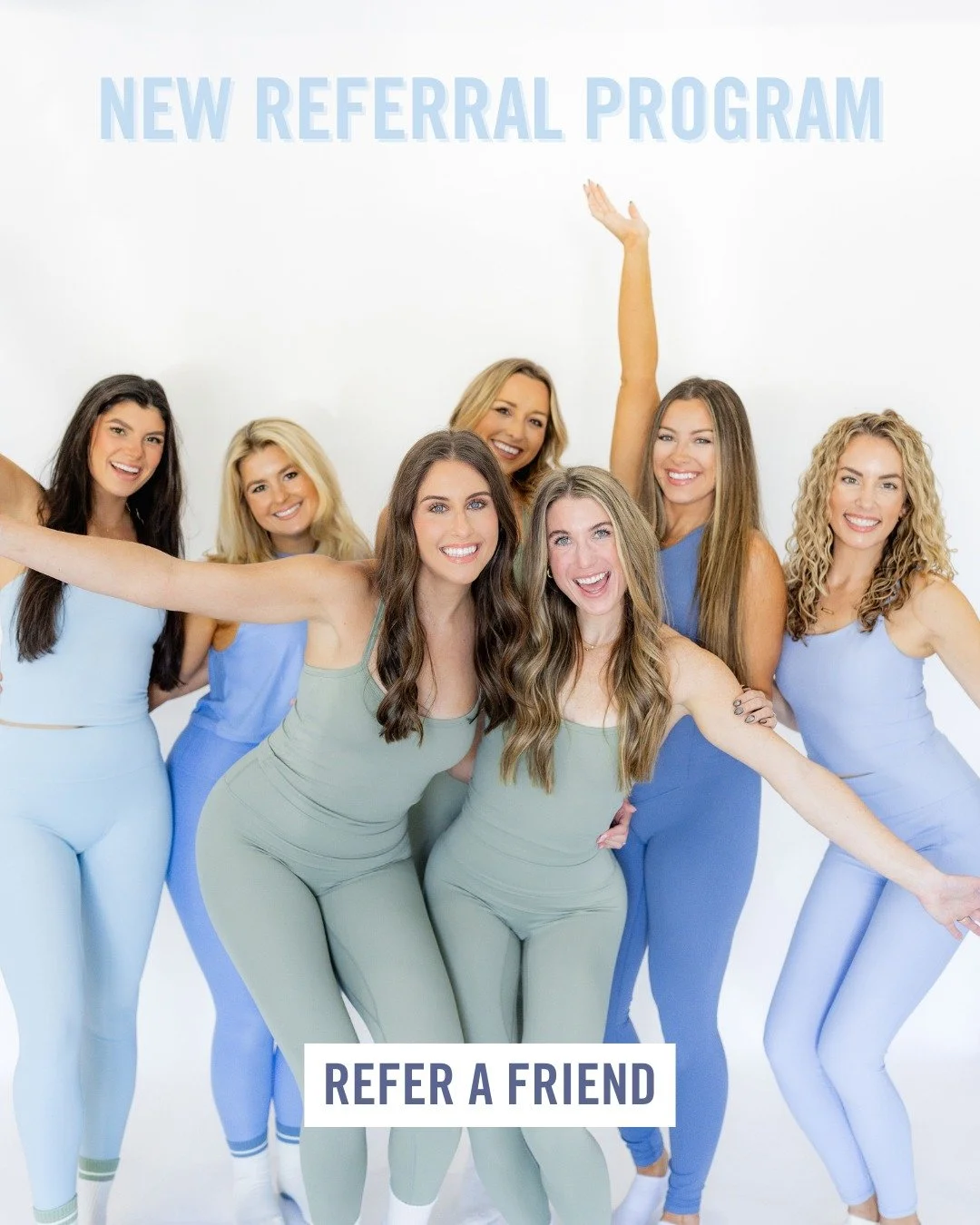 Barre is better with friends 🤍 Elevate 228 Members, this one is for you!

Refer a friend, and if they sign up for our Unlimited Package, you&rsquo;ll receive 50% OFF your next month&rsquo;s payment! If they sign up for our 4-Pack or 8-Pack Monthly P