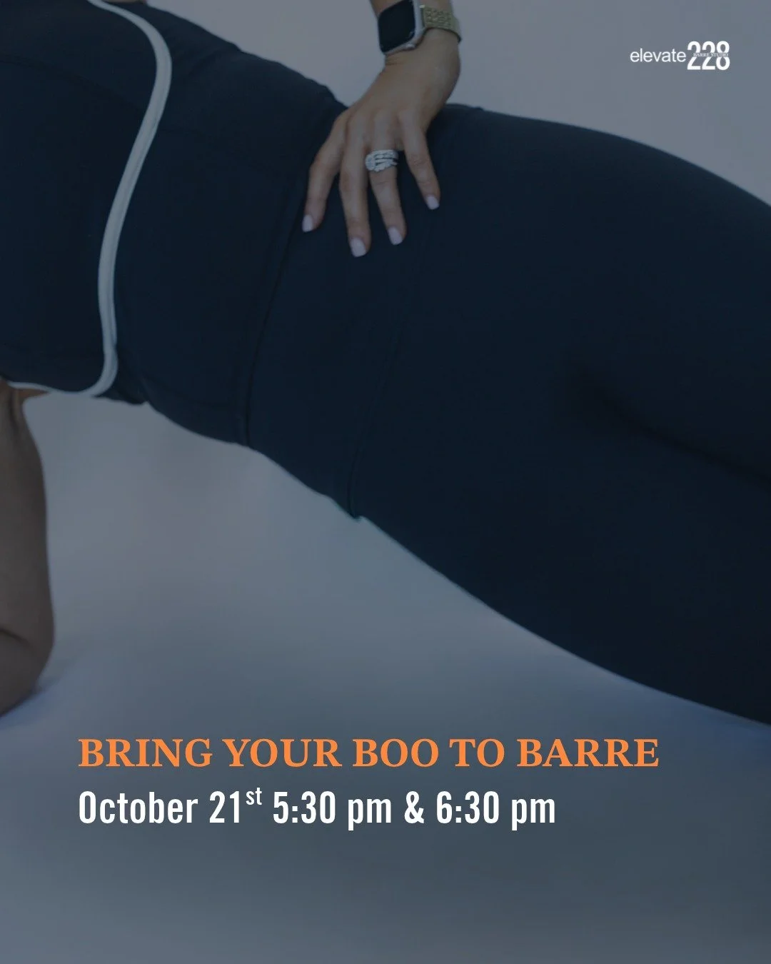 We love to challenge the men! 👻 Grab your BOO and join us for a spooky Date Night at Barre on October 21st! 🖤 

Tickets are $20 per couple and include a spooky themed barre class and refreshments! Text 228-327-1905 to reserve your spot!