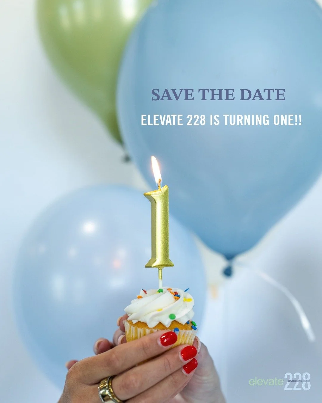WE&rsquo;RE TURNING ONE! 🎉 Mark your calendars for November 1st because Elevate 228 is celebrating ONE year! 💚 We can&rsquo;t believe it&rsquo;s already been a year since we opened our doors and brought barre to Ocean Springs! Join us from 1&ndash;