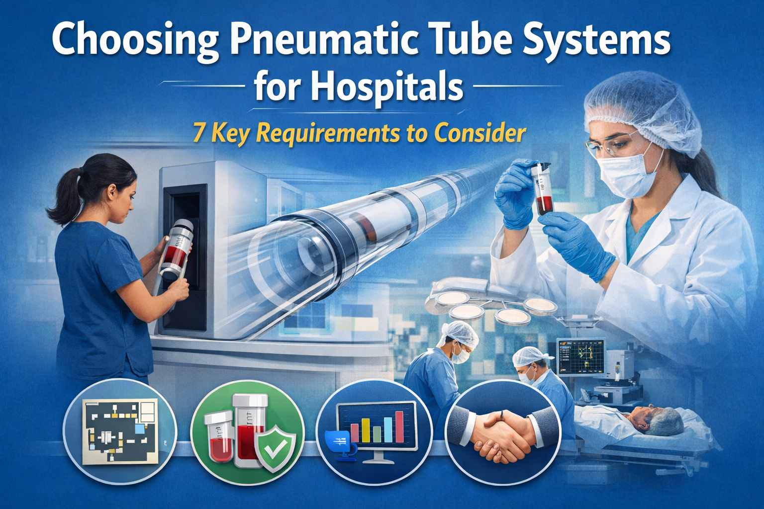Choosing Pneumatic Tube Systems for Hospitals: 7 Requirements Facilities Teams Can't Ignore