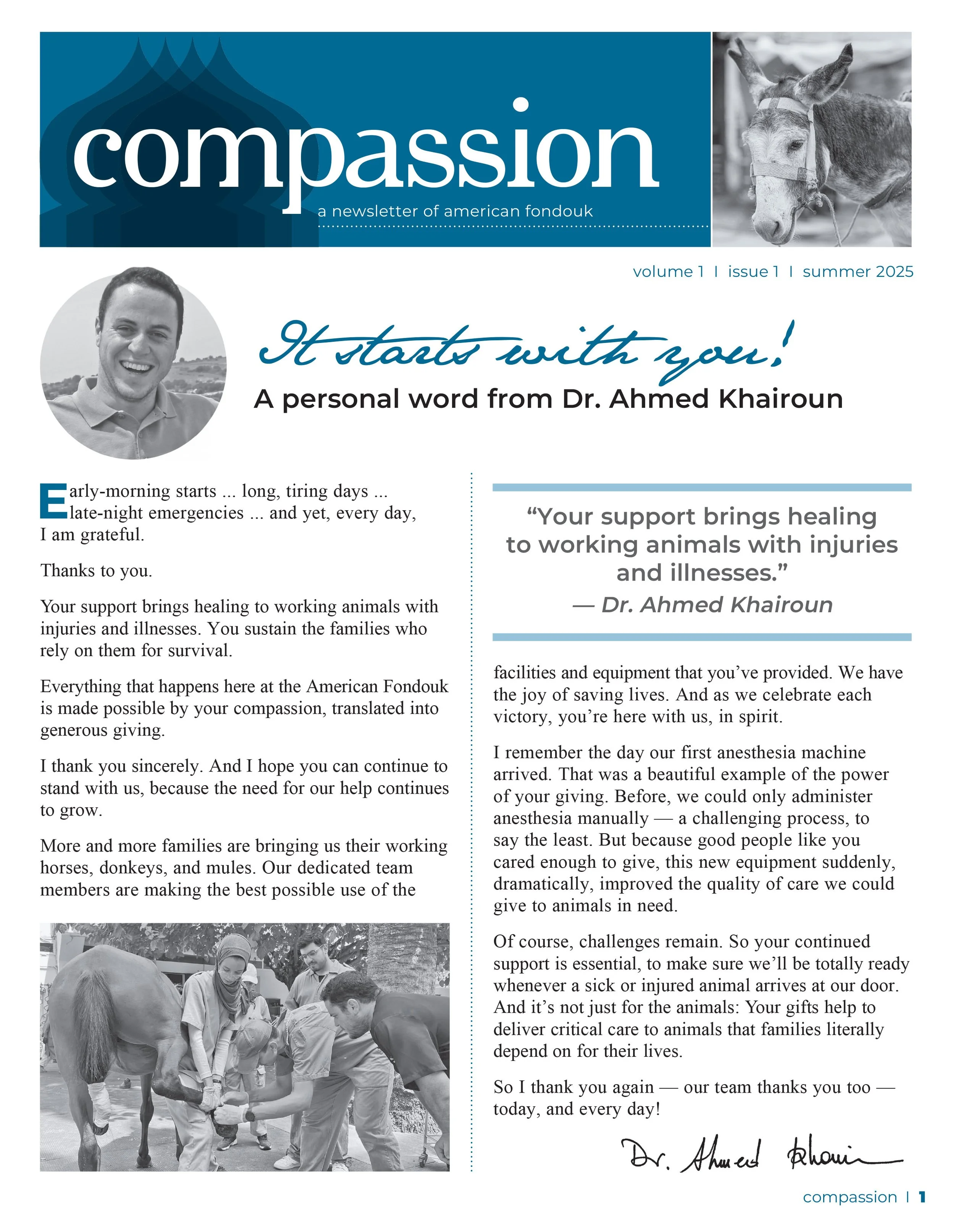 American Fondouk Newsletter Summer 2025