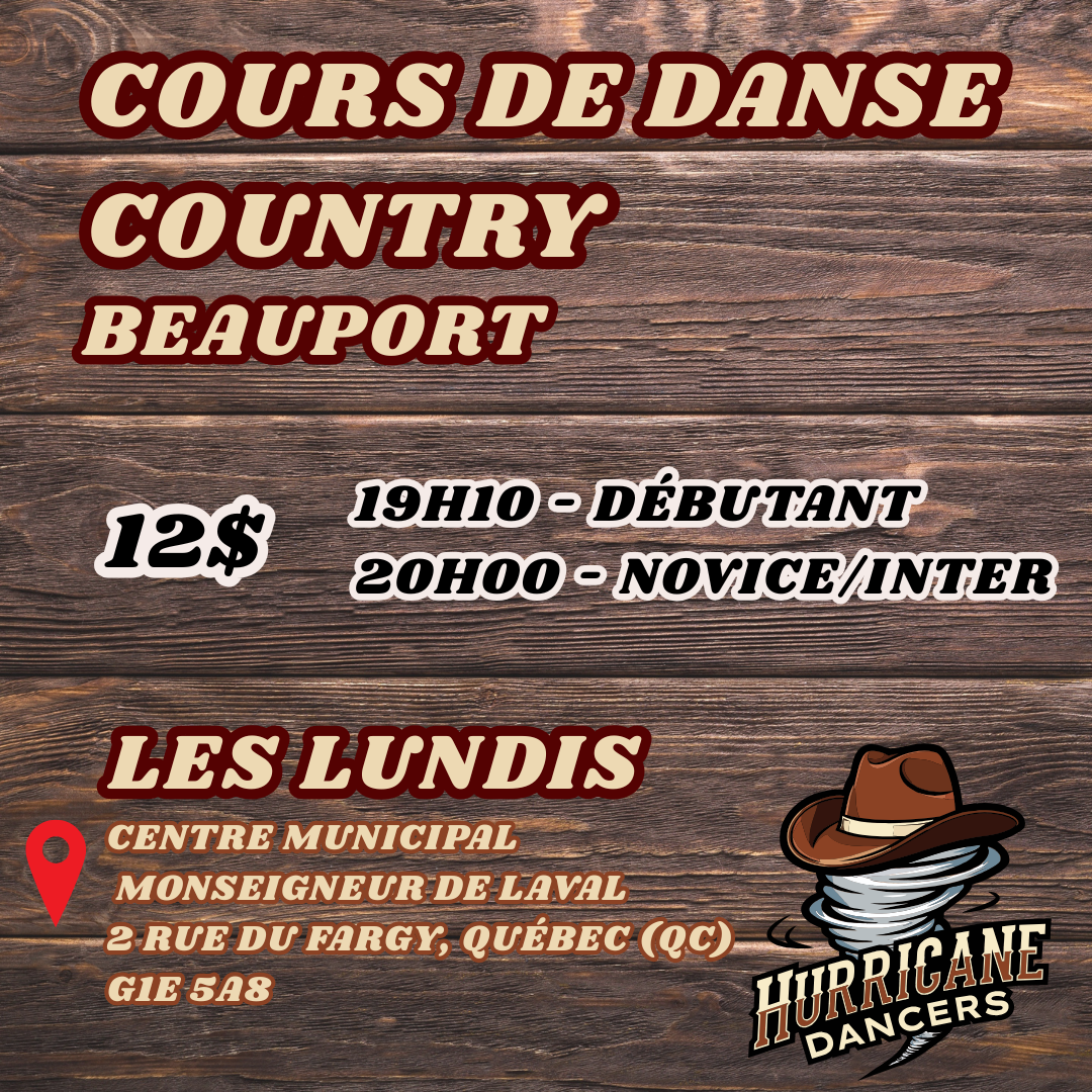 Cours de danse du lundi Beauport