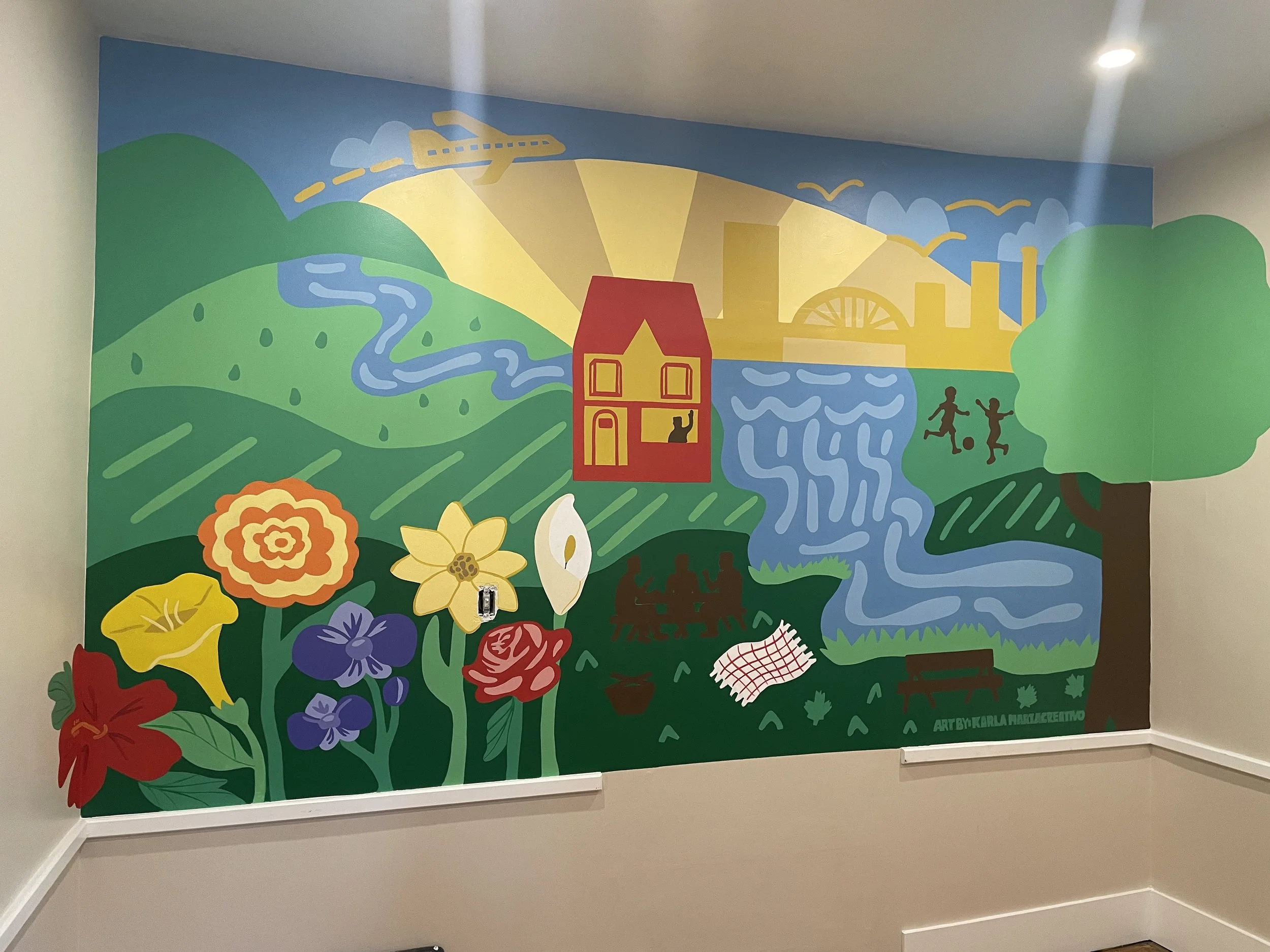 Welcoming Refugees Home with a Collaboratively Designed Mural at Micah House in Hamilton, Ontario