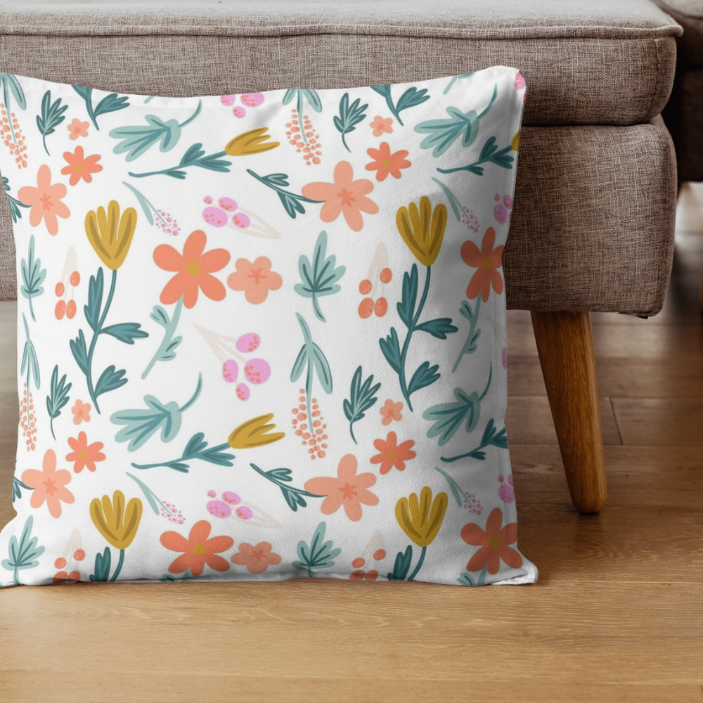 Spring Floral Pattern by Karla-Maria Creativo Pillow Mockup.png