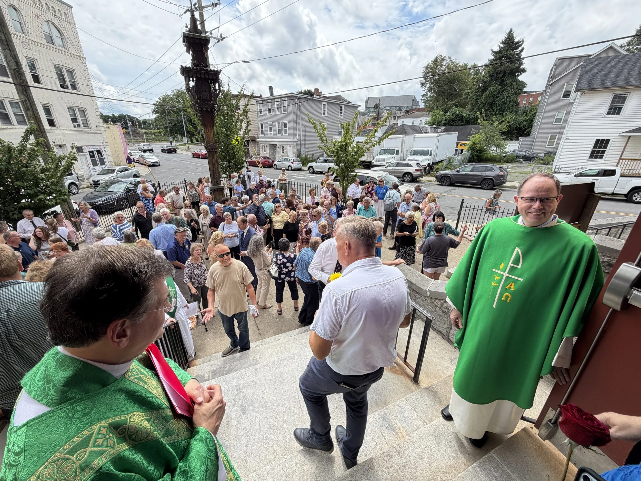 Leaving Mass