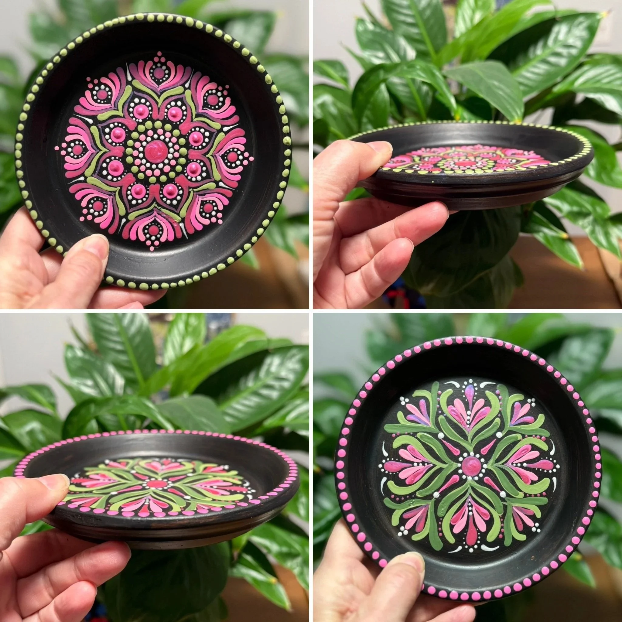 Trinket Dish Mandala Painting with Julie of Cottage Dots