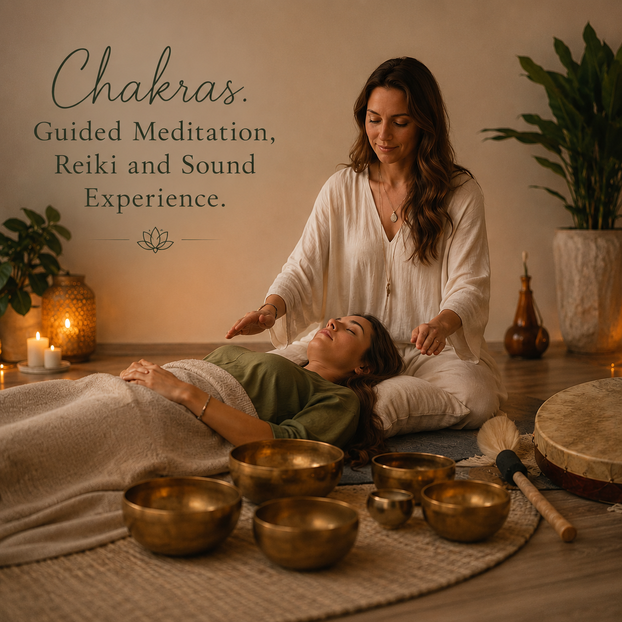 Chakras. Guided Meditation, Reiki and Sound Experience. 