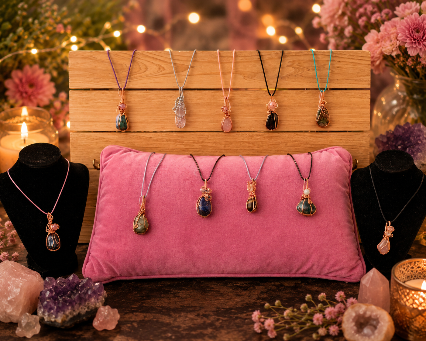 Into the Mystic: Intuitively Crafted Crystal Pendant, Reiki, and Sound Experience