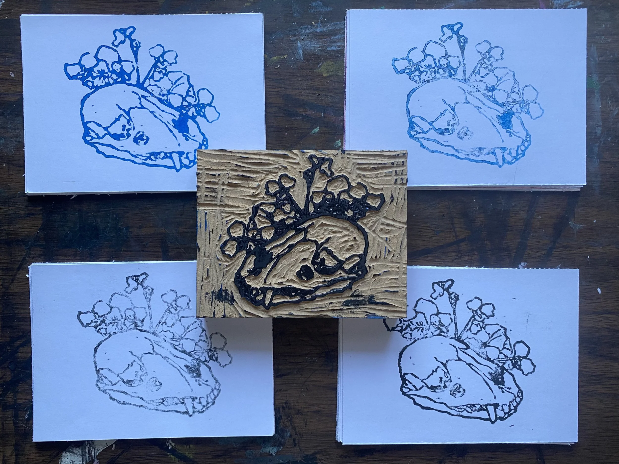 Procyon Lotor
Woodblock Print, 2026
$3