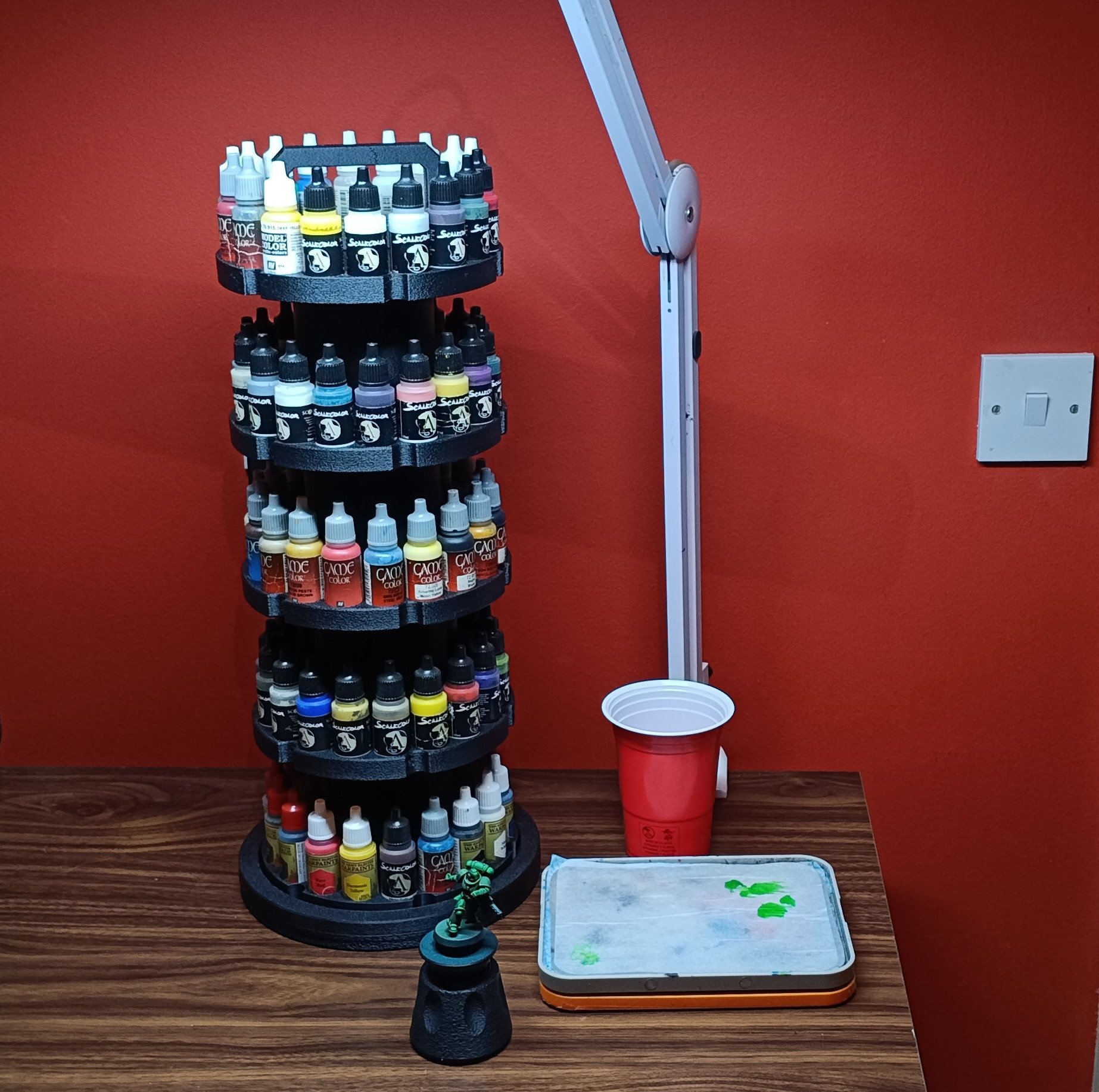 5 Tier Paint Rack : Standard set- Print On Demand