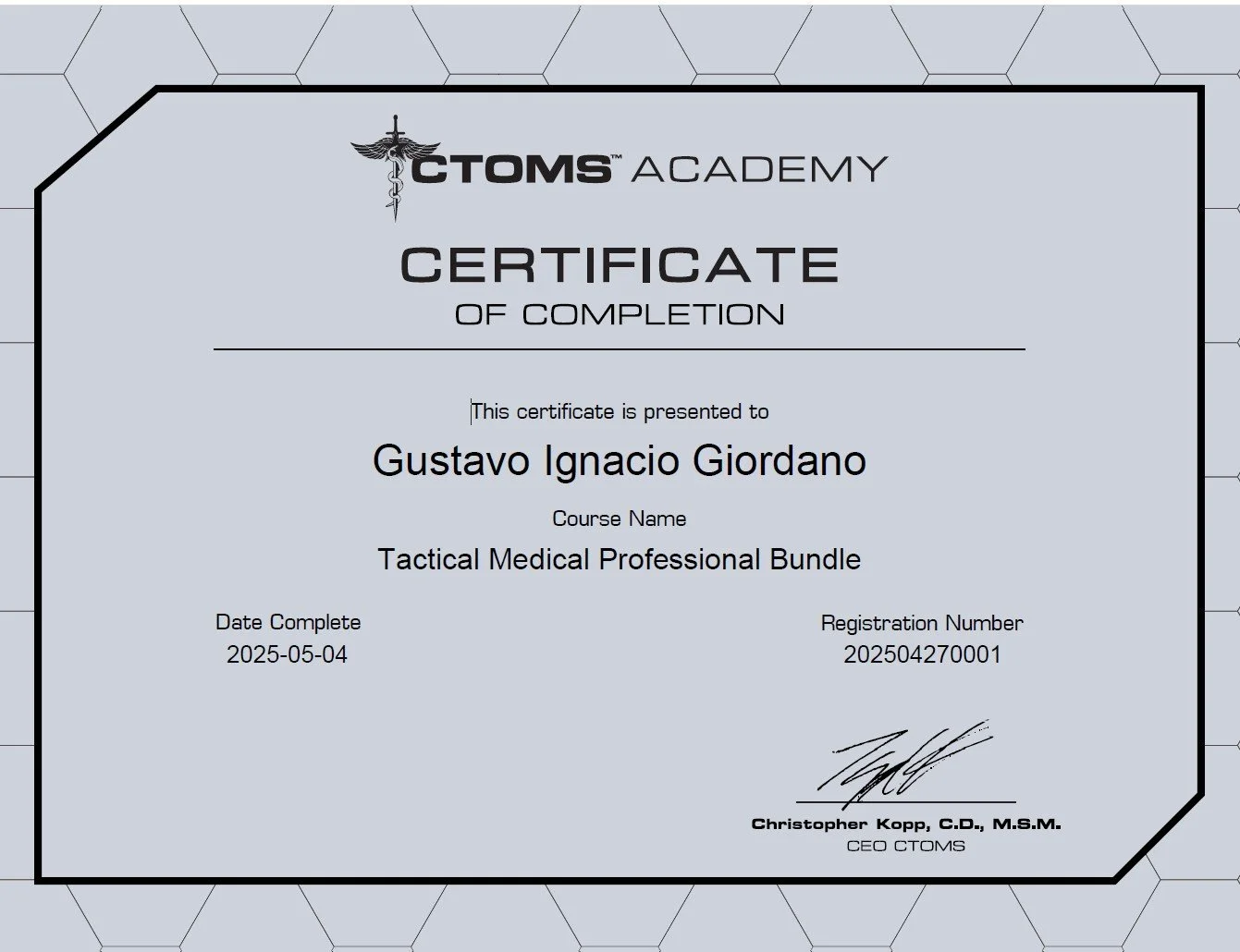 This course bundle includes the courses necessary for an advanced level casualty approach in a tactical environment. It is ideal for the medical professionals working as, or with Law Enforcement, the military, or security operations. For details on t