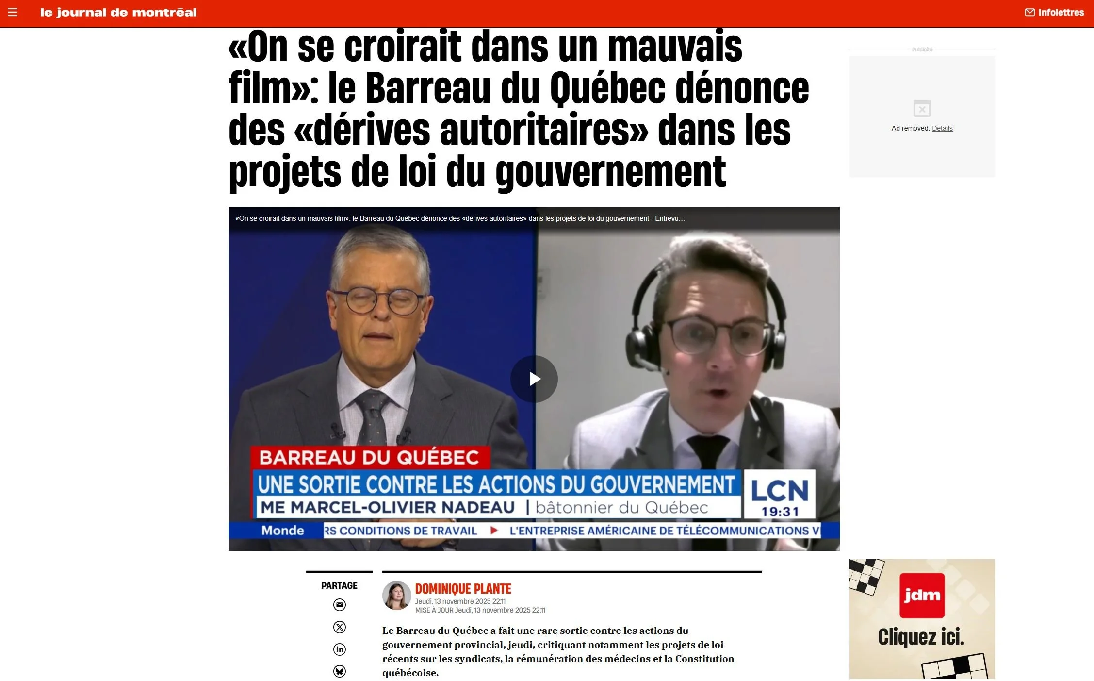 Barreau dénonce mesures autoritaires 2.JPG