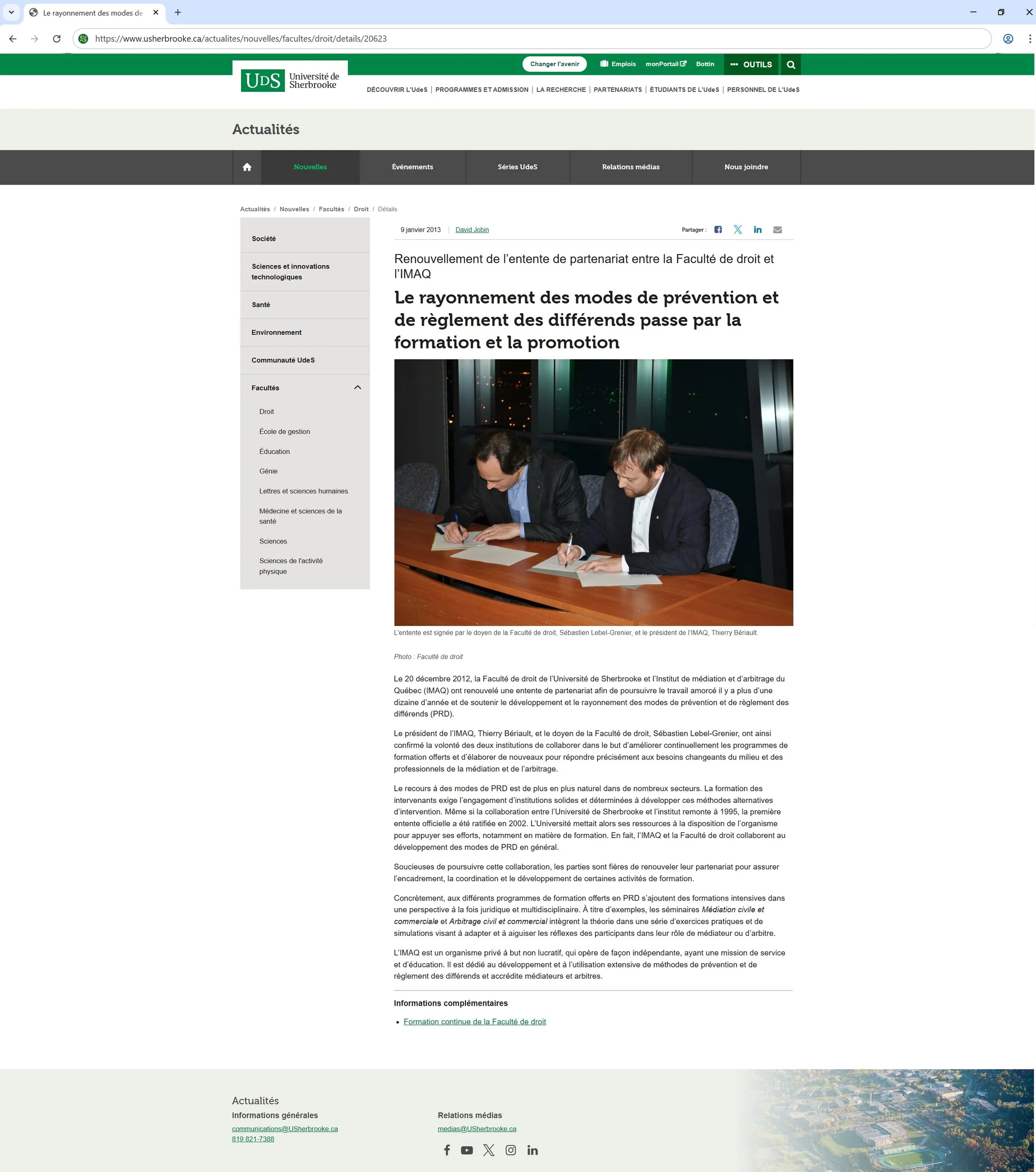 Sébastien Lebel-Grenier signe entente UdeS-IMAQ - 8 mai 2026 (effacée 0).JPG