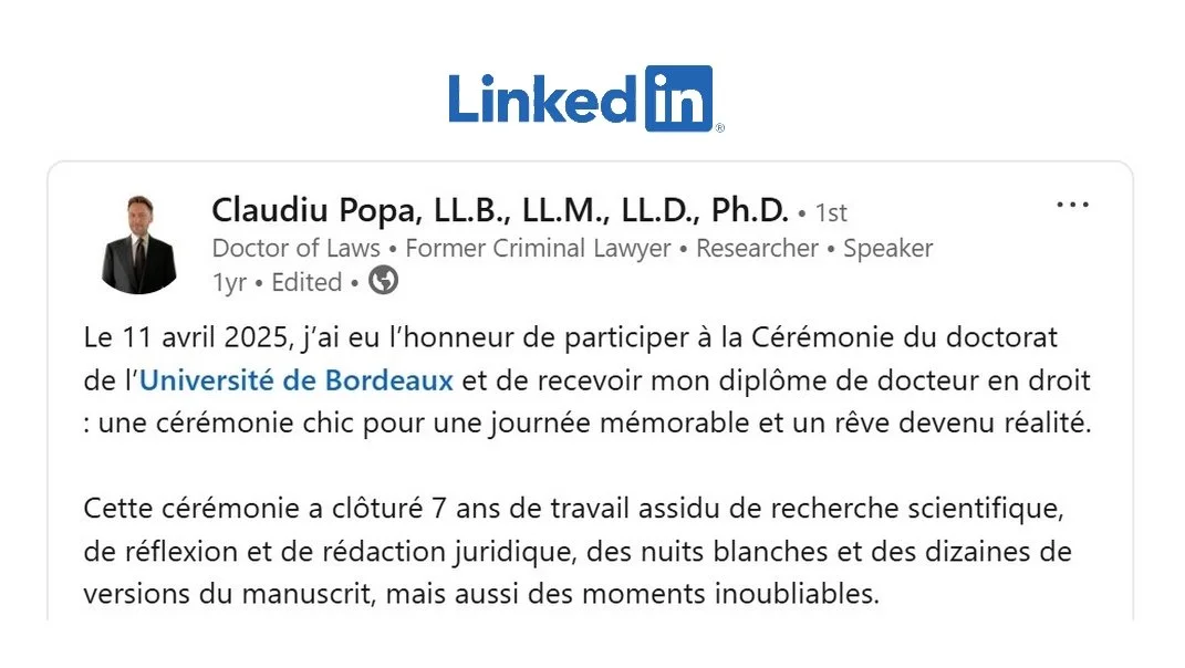 La Cérémonie de remise des doctorats à l’Université de Bordeaux