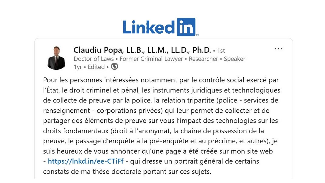 Présentation du résumé de ma thèse de doctorat en droit