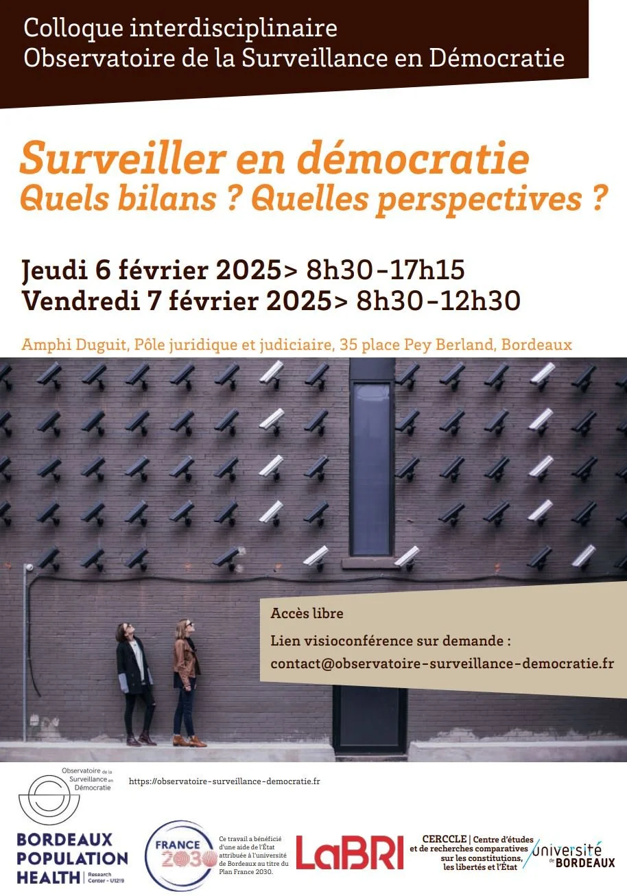 Colloque interdisciplinaire - Surveiller en démocratie - Bordeaux 1.JPG