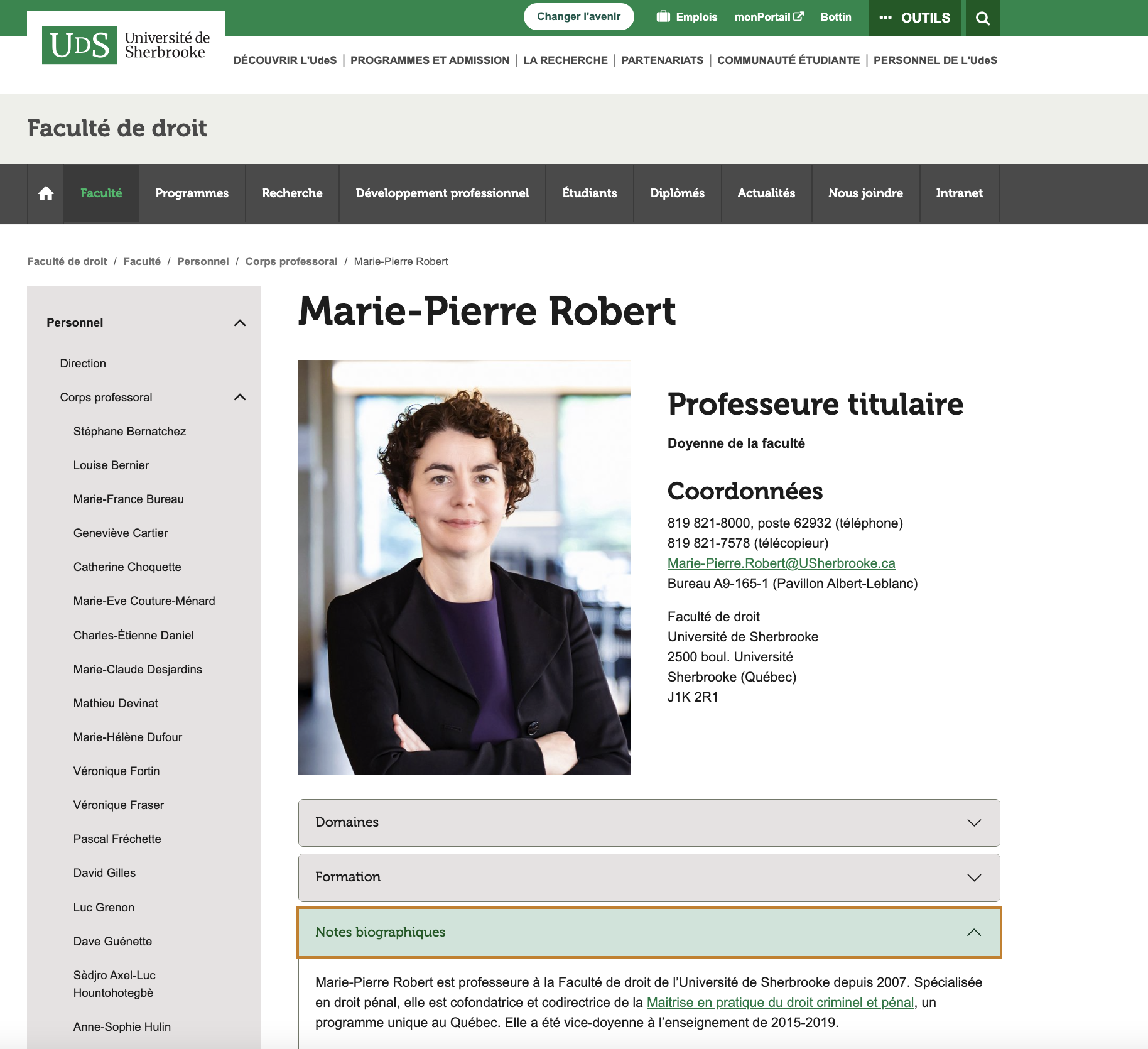 Marie-Pierre Robert Sherbrooke
