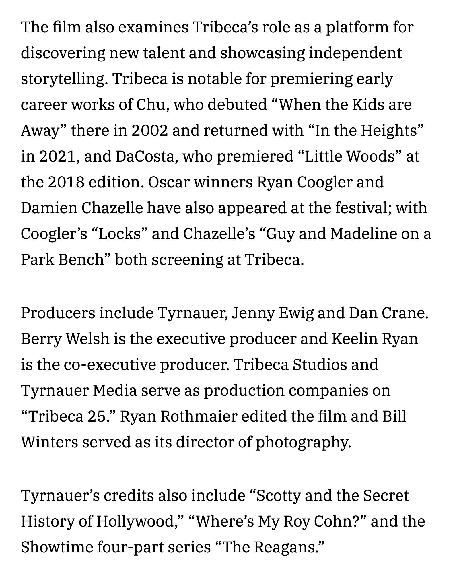 TRIBECA 25 Will Look At Festivals History_8.png