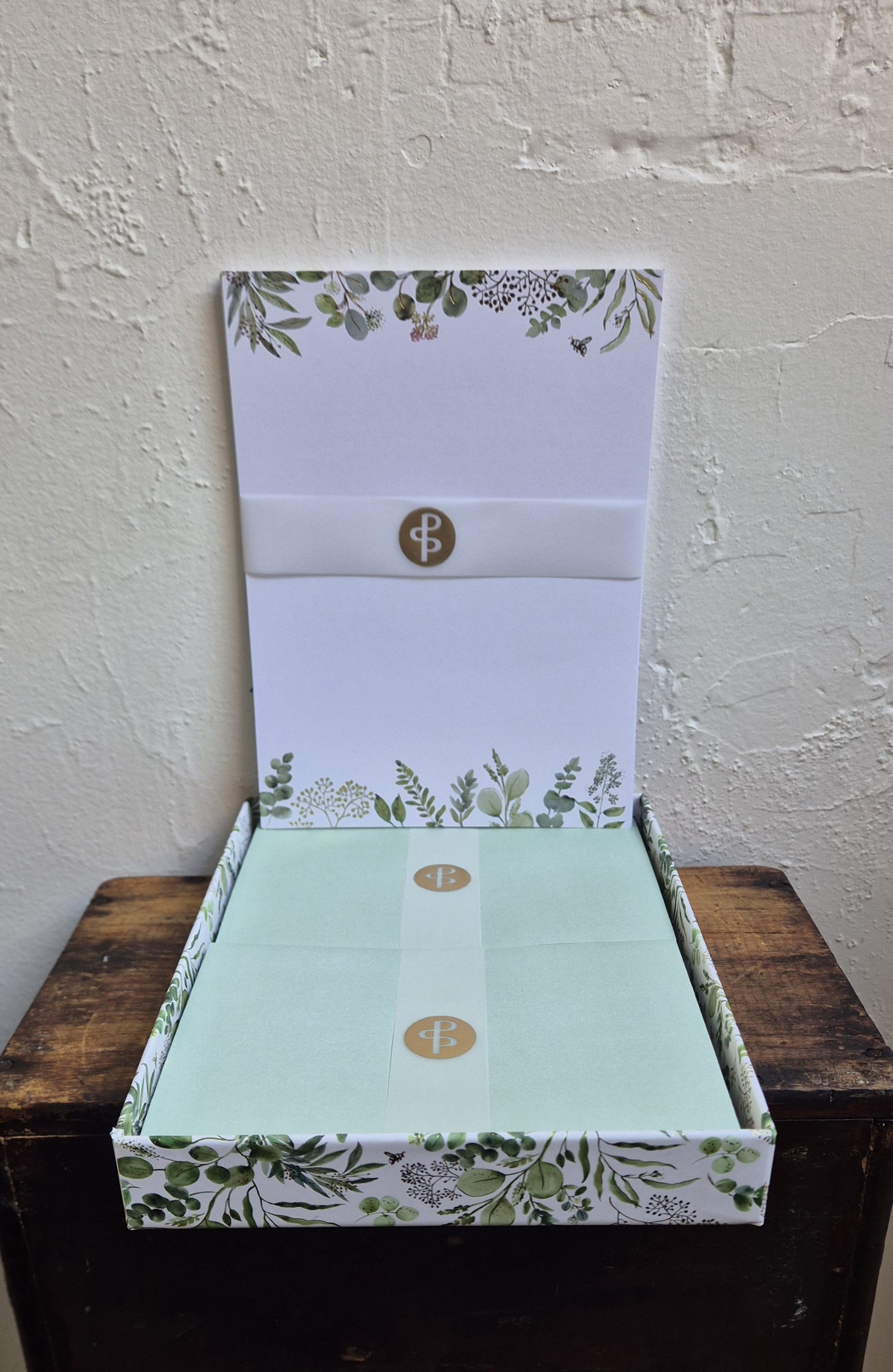 Letter Writing Set Eucalyptus
