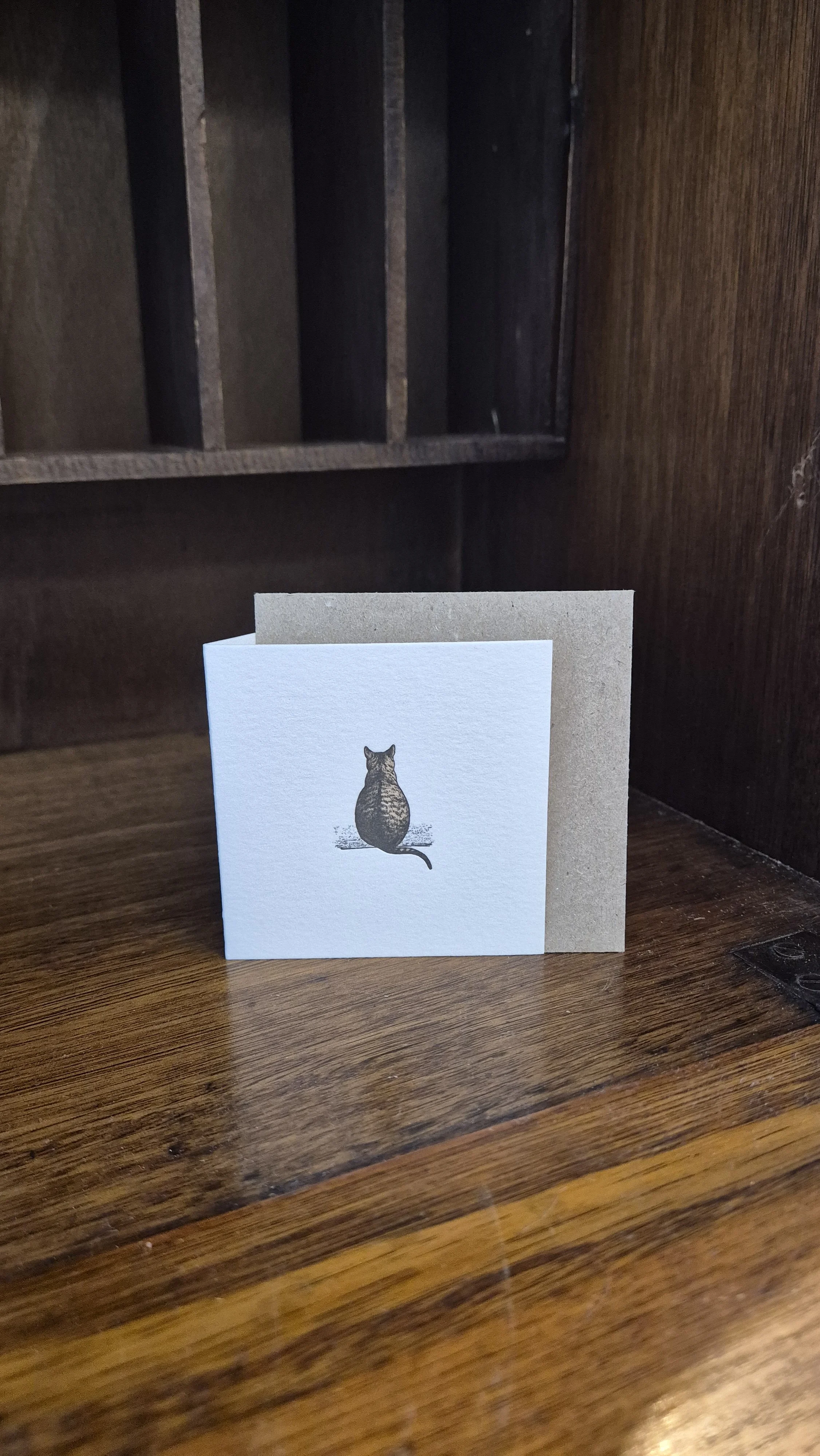Letterpress Card - Cat