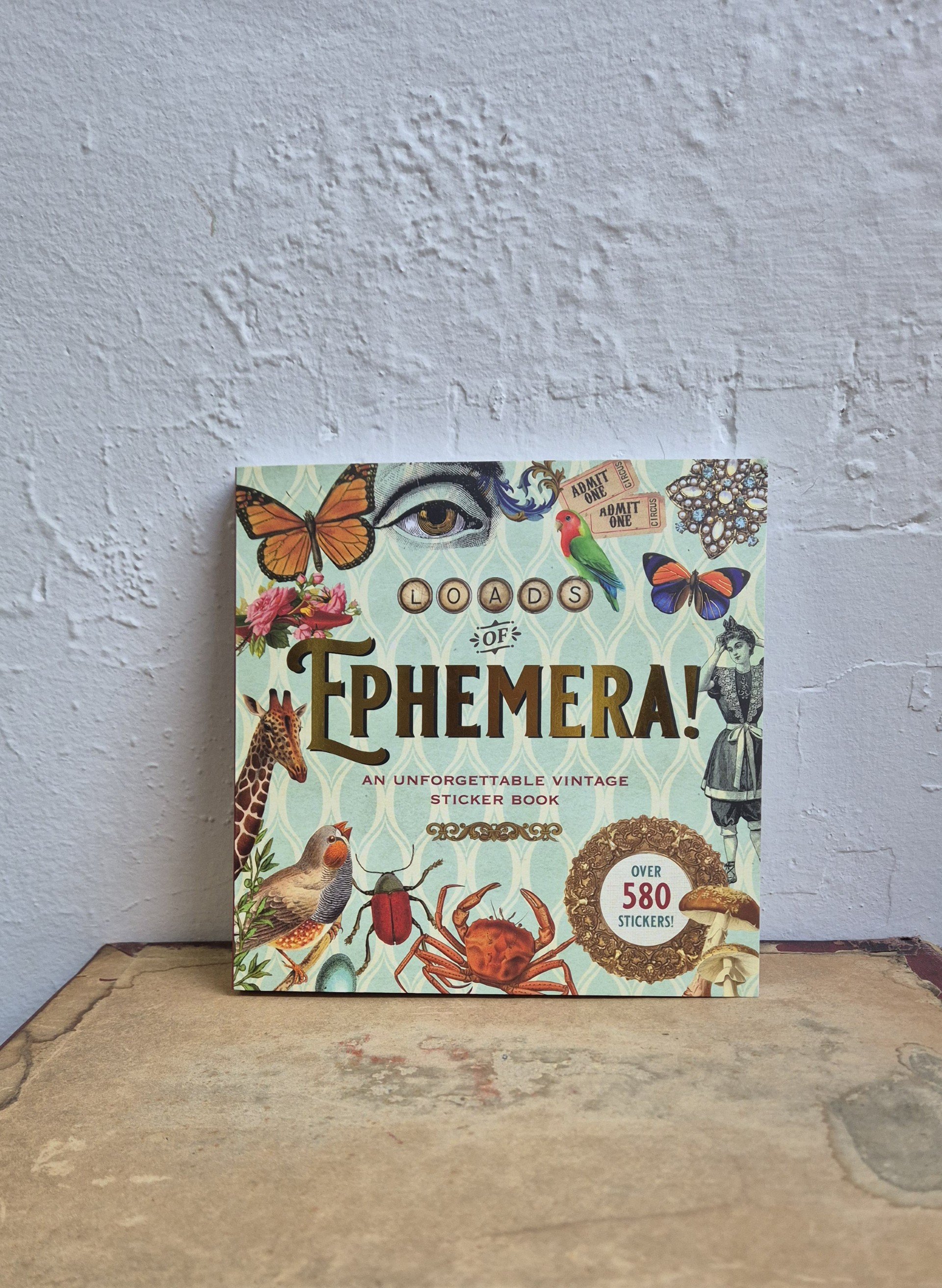 Vintage Sticker Book - EPHEMERA