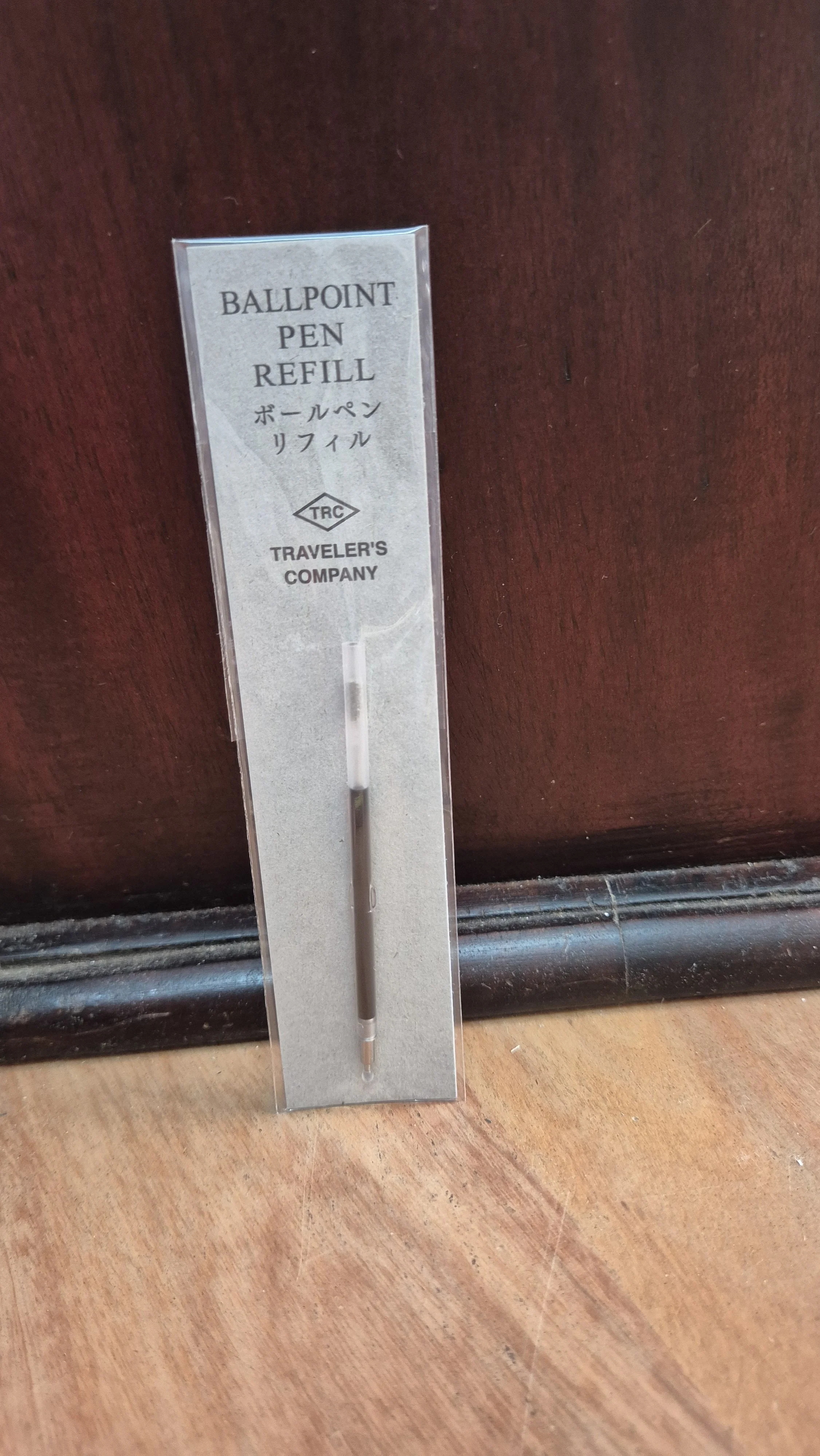 Brass Ballpoint Pen - Black Ink Refill