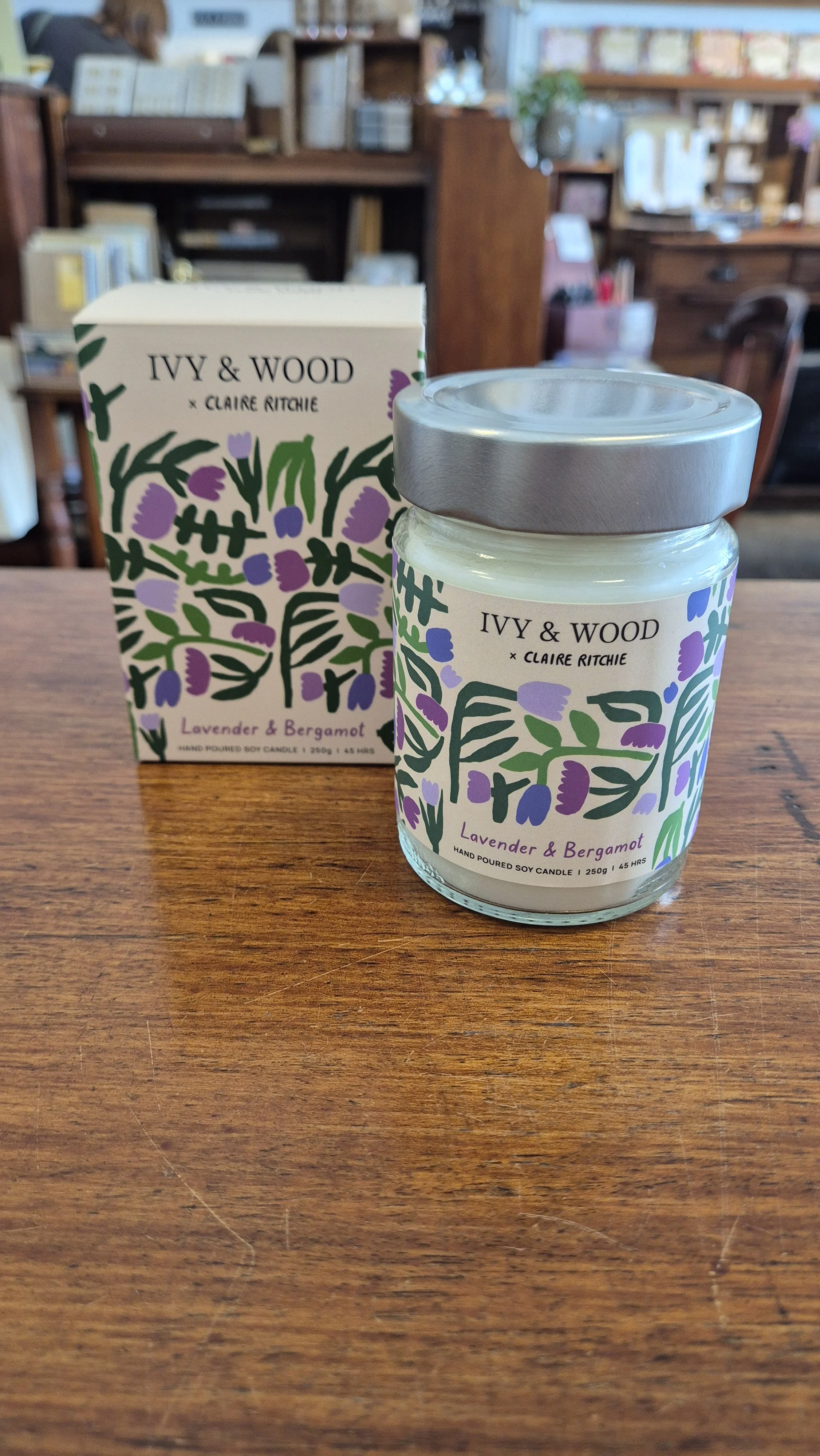 Lavender & Bergamot Soy Candle | Bloom x Claire Ritchie
