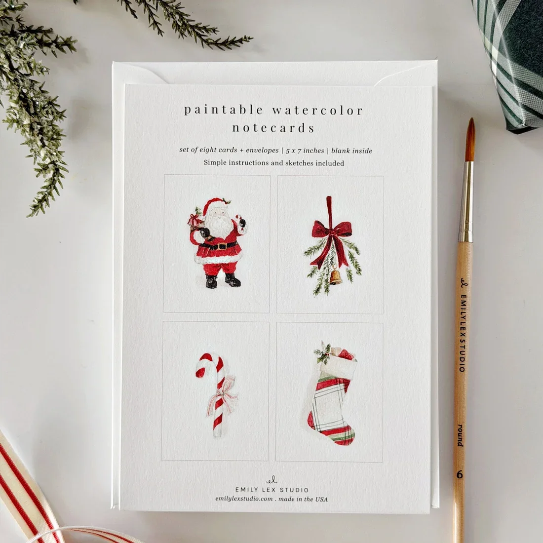 Christmas Paintable Notecards