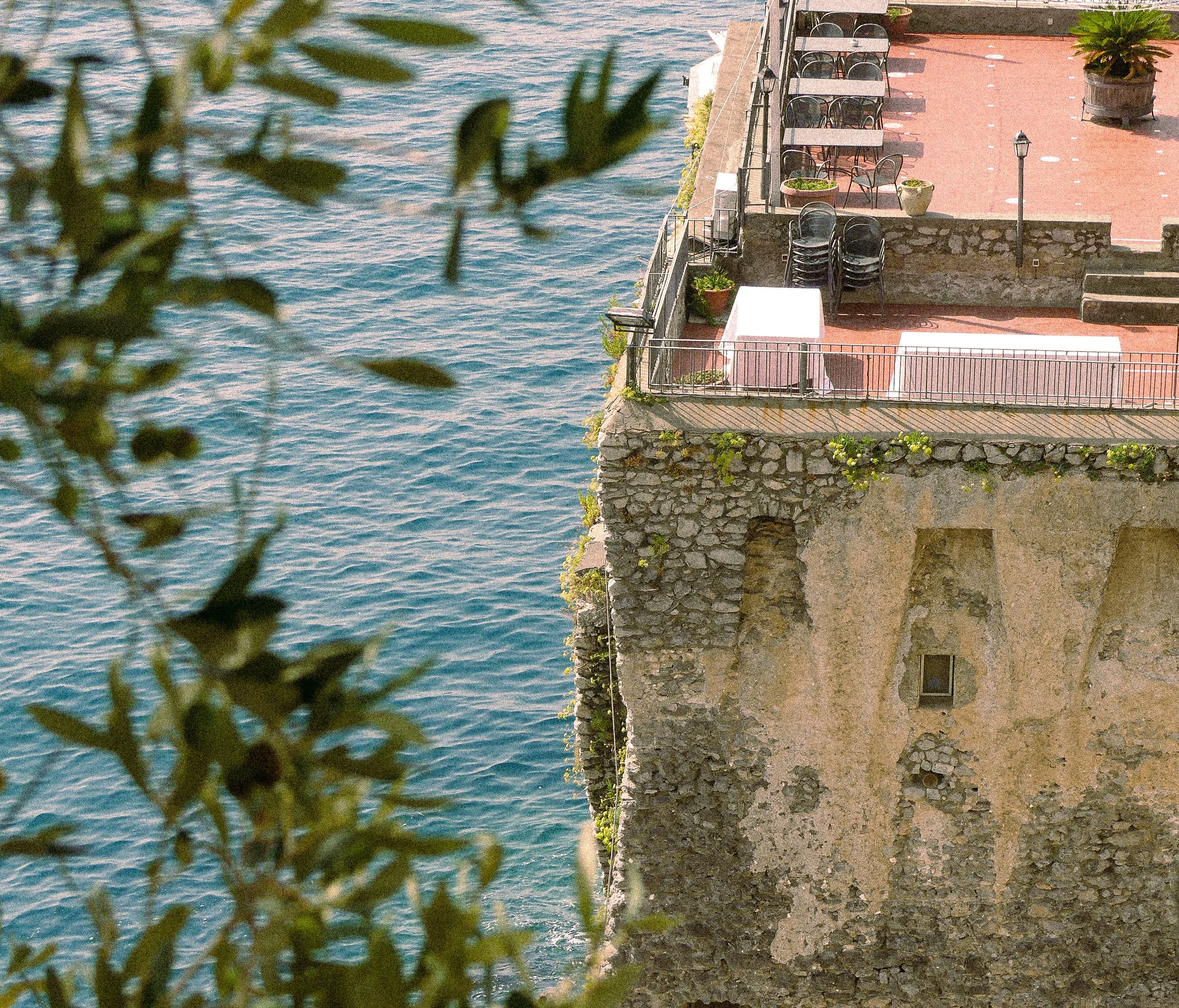 Coastal cafe in the Amalfi Coast, Italy