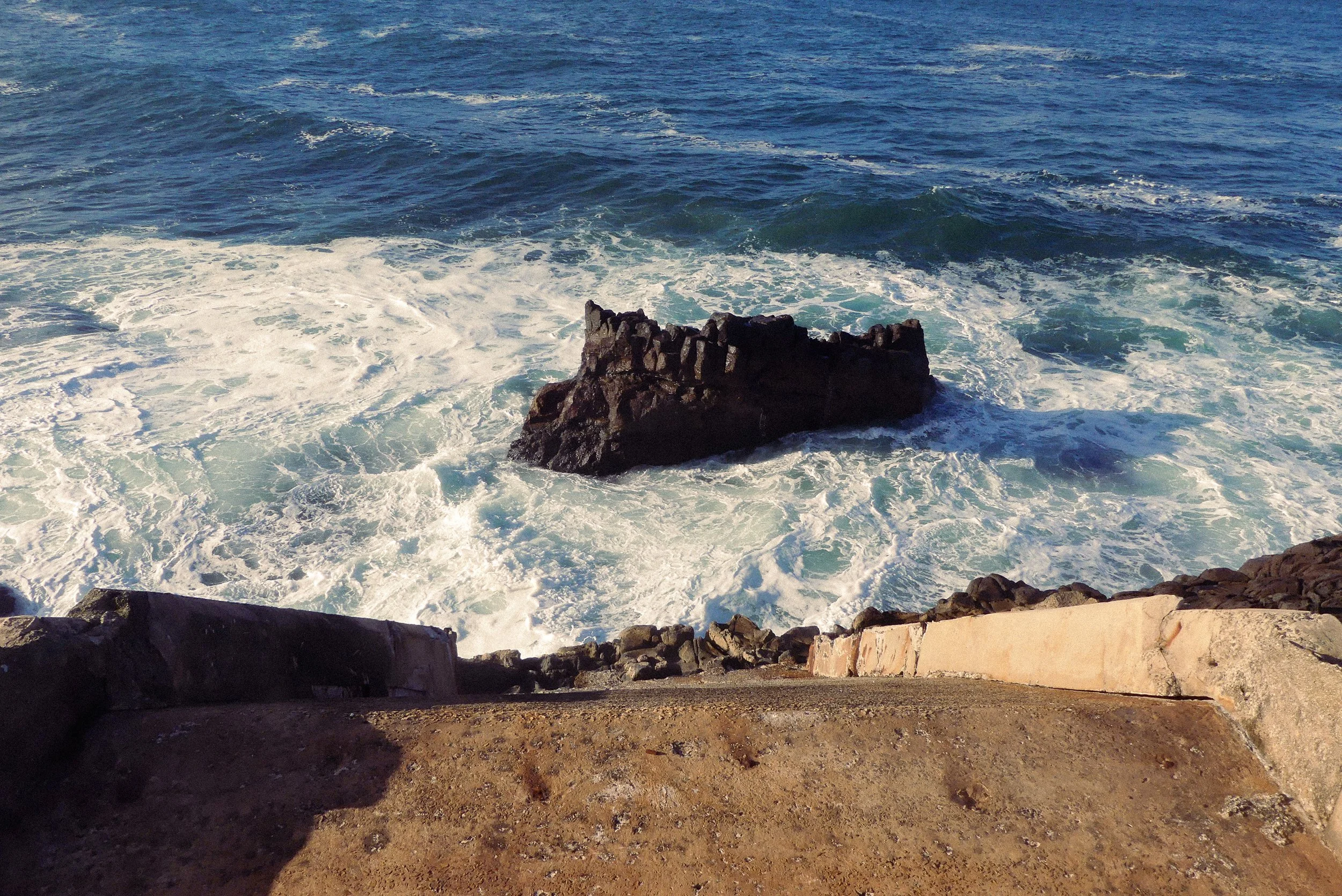 Rock formation at Port Kembla beach, Wollongong