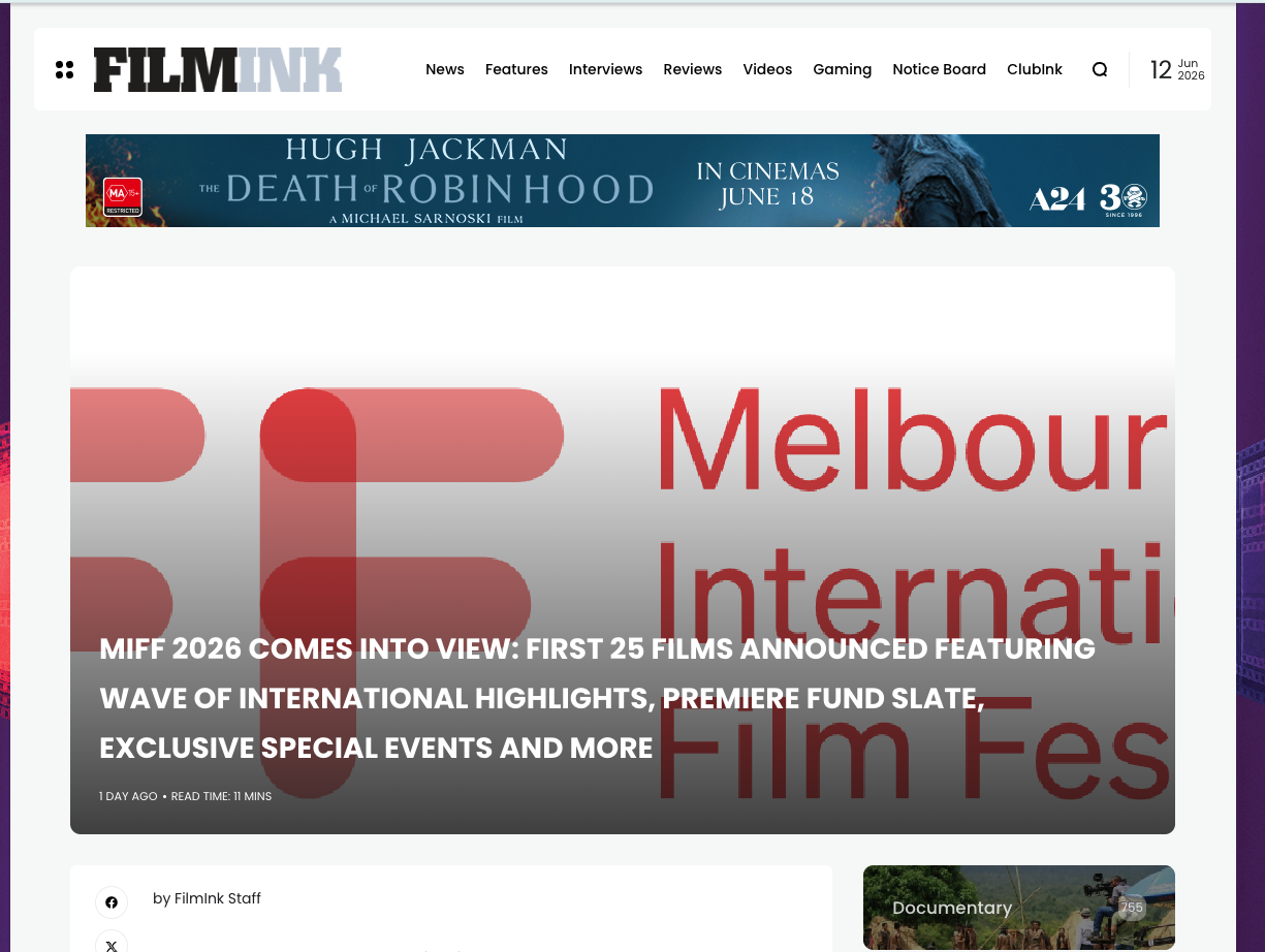 MIFF 2026 COMES INTO VIEW: FIRST 25 FILMS ANNOUNCED FEATURING WAVE OF INTERNATIONAL HIGHLIGHTS, PREMIERE FUND SLATE, EXCLUSIVE SPECIAL EVENTS AND MORE
