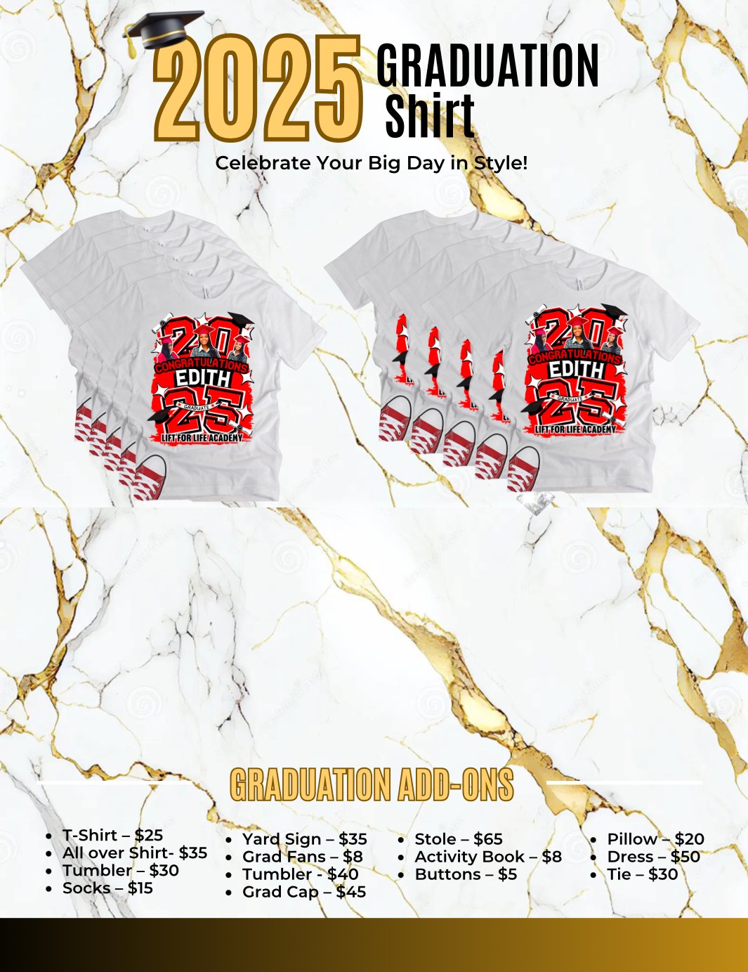 10 Center Print shirts