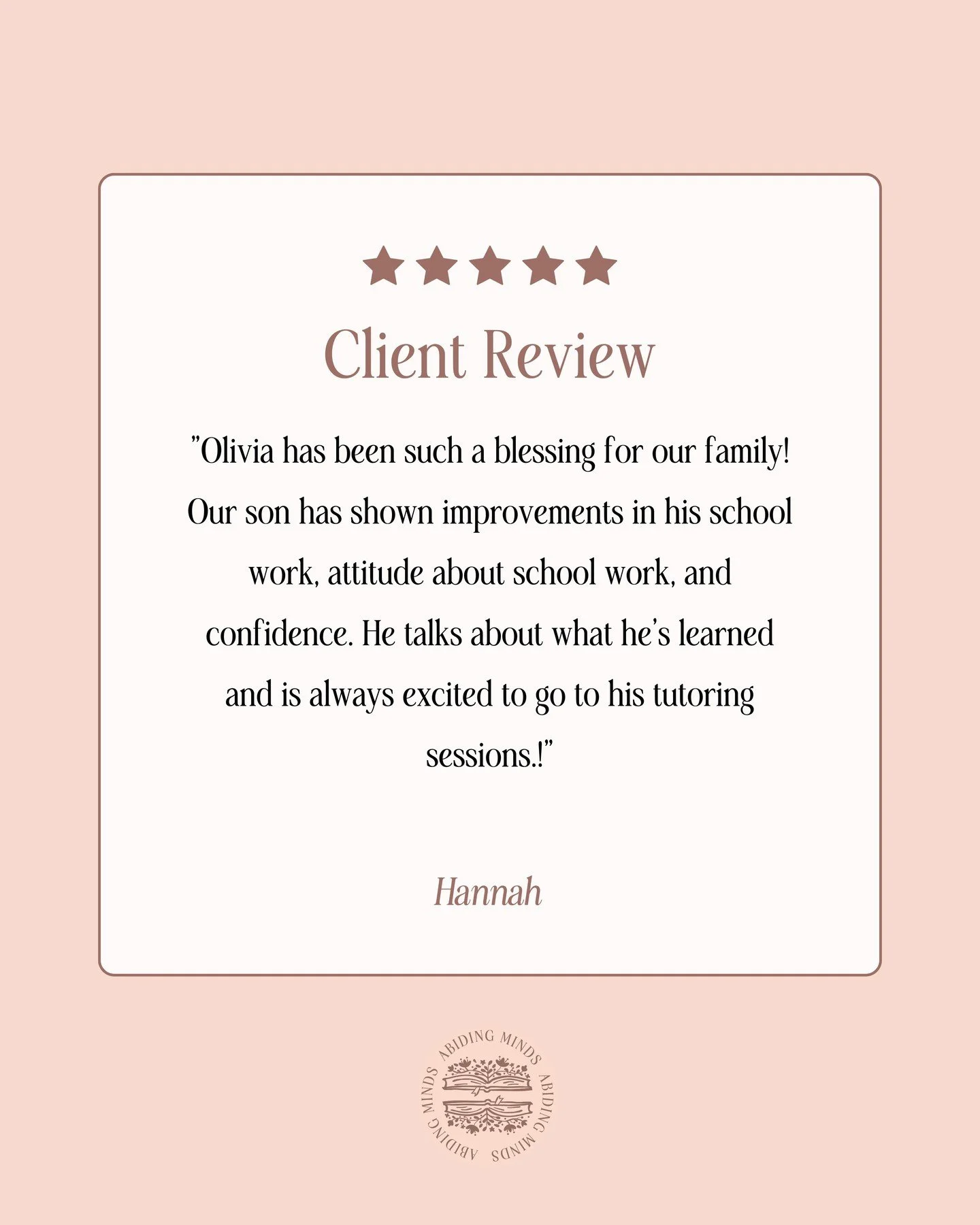 I am so thankful for this thoughtful review.

God is faithful, and I&rsquo;m grateful for every family He brings my way. ✨