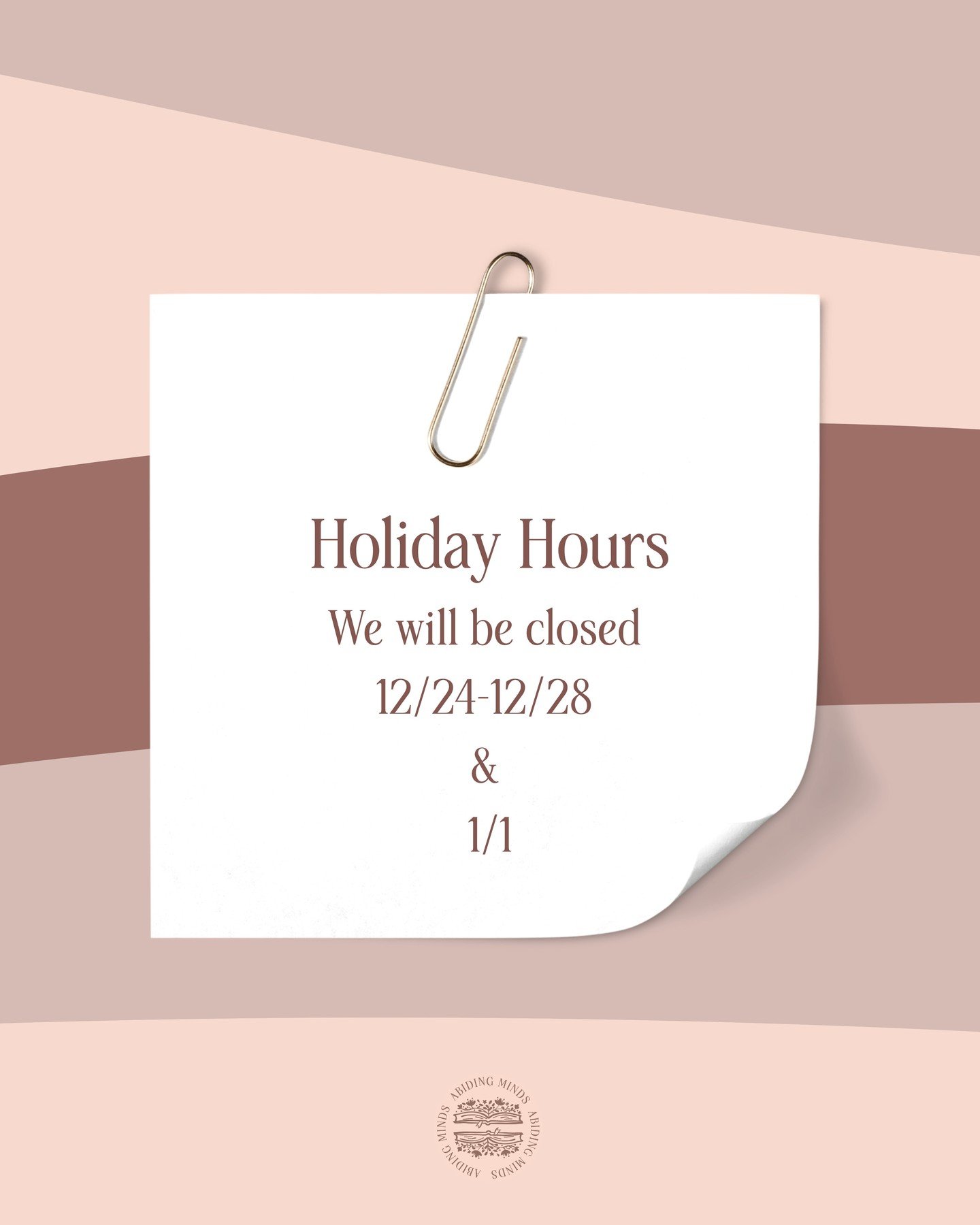 🎄🤍 Merry Christmas &amp; New Year Blessings 🤍🎄

During this time, our family will be closed as we step away to celebrate the birth of our Lord and Savior, Jesus Christ.

We are praying 🛐 that this Christmas and New Year season brings you rest, r