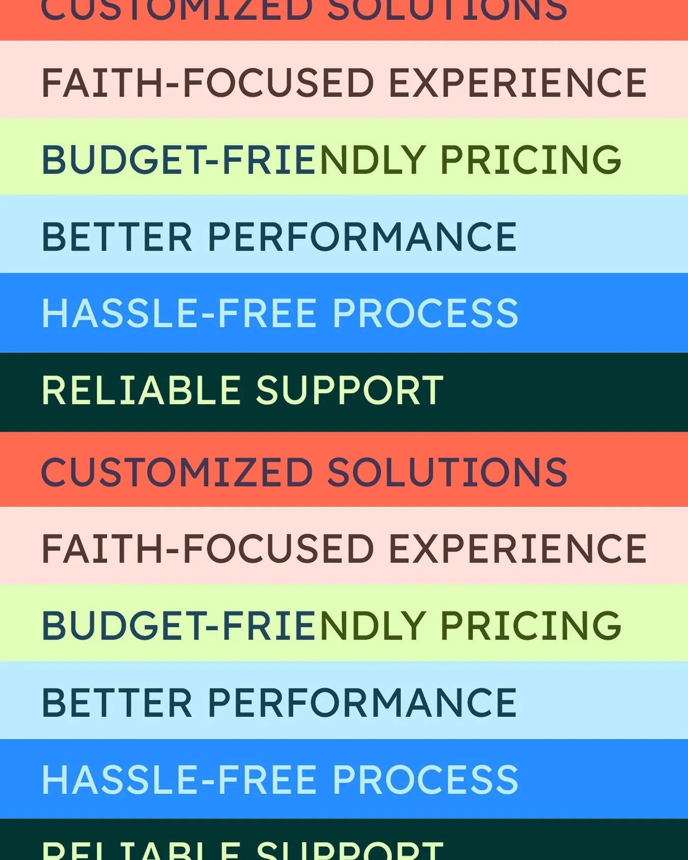 Ministry deserves marketing that works.

Churchful Media offers:
&bull; Faith-first focus
&bull; Custom solutions
&bull; Budget-friendly pricing
&bull; Hassle-free support

DM us to start your strategy today!
