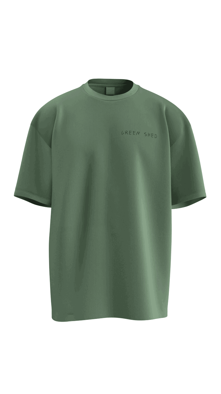 Green Shed Shop T-Shirt | Sage Table Drillin